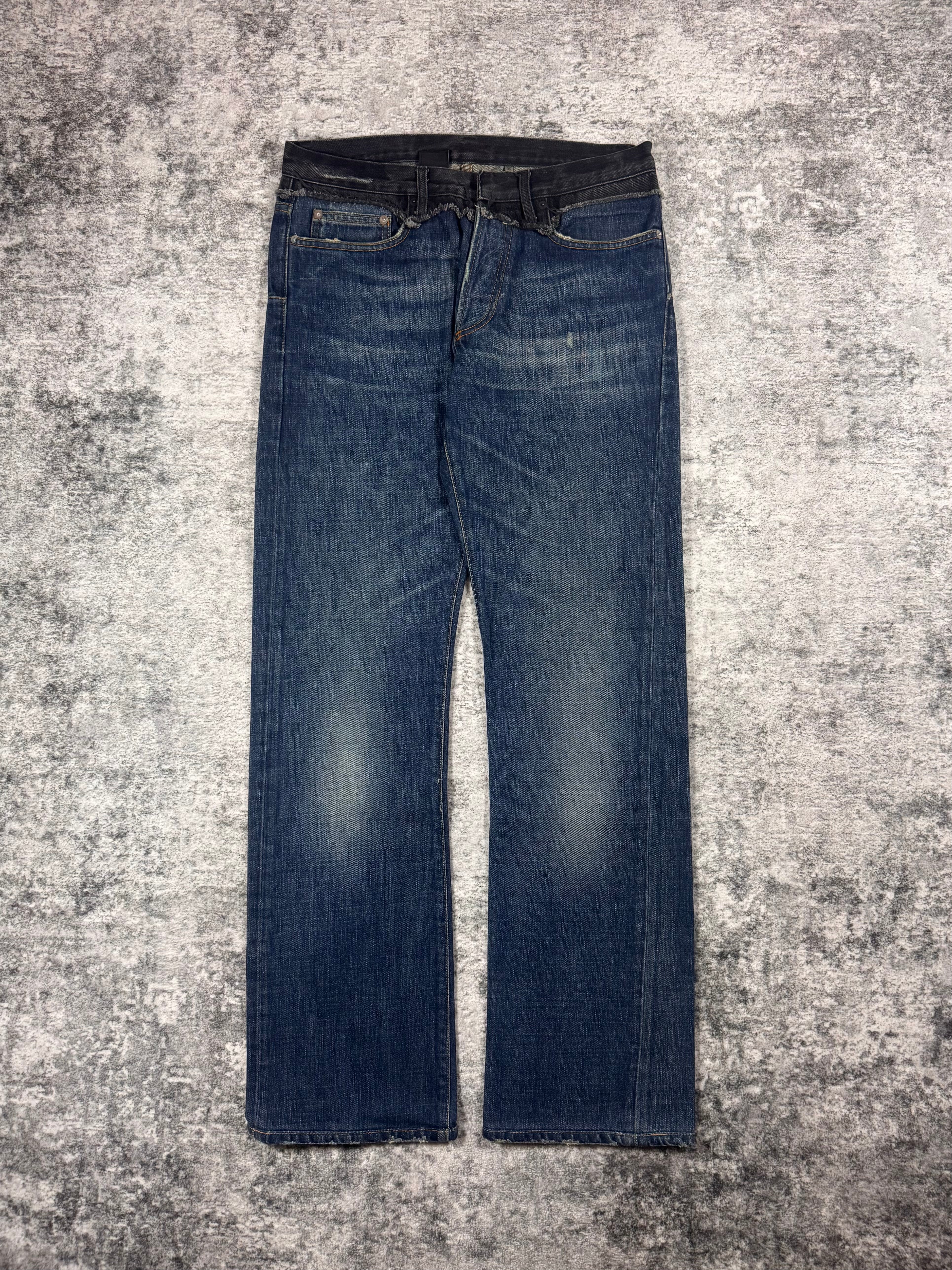 FW06 Dior Homme “These Grey Days” Hedi Slimane Cummerbund Denim