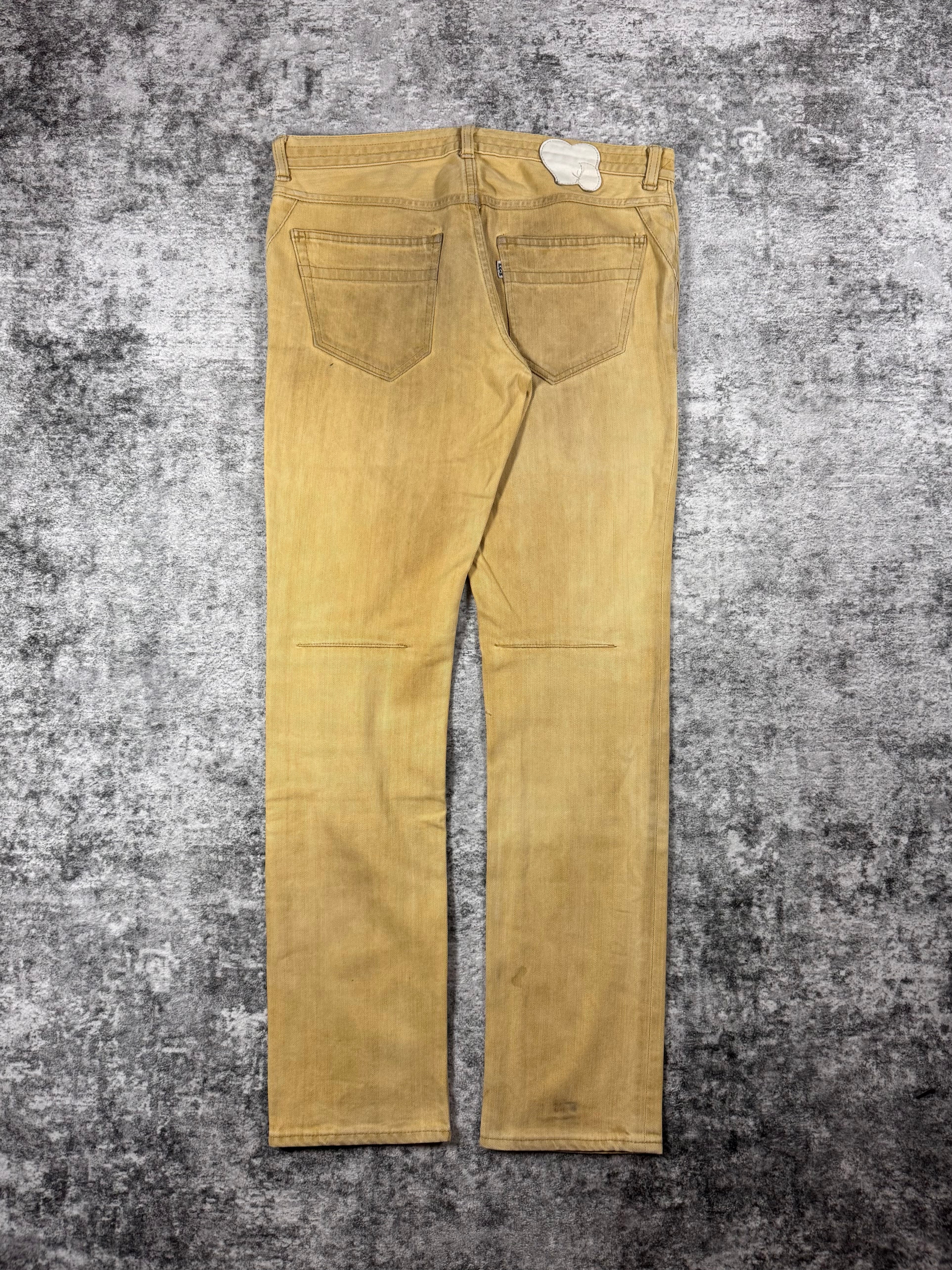 SS07 Number (N)ine “About A Boy” Tan Pain Denim