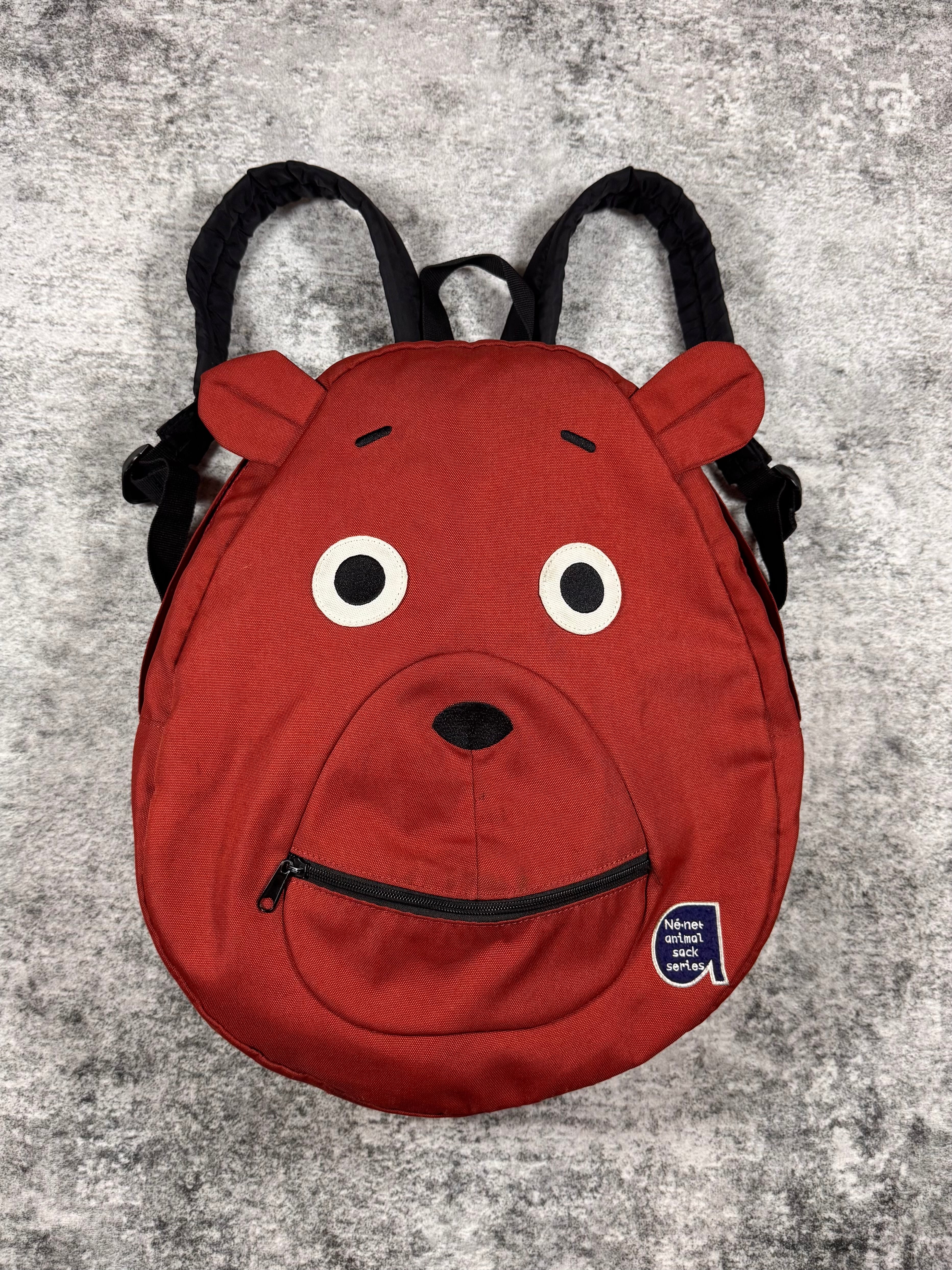 FW14 Ne-Net ‘Animal Sack Series’ Red Bear Backpack