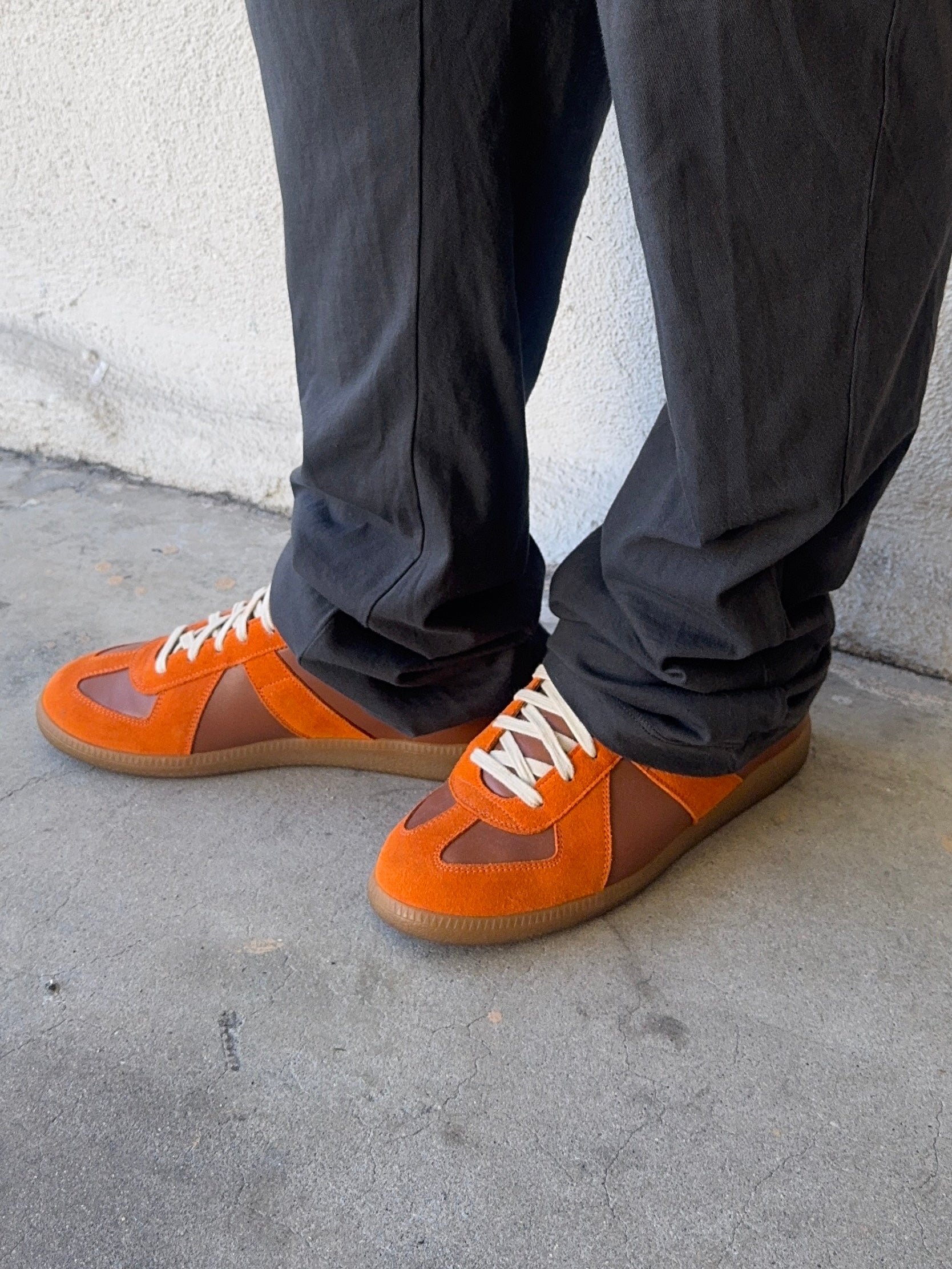 Maison Margiela Brown/Burnt Orange ‘GAT’ Replica Low