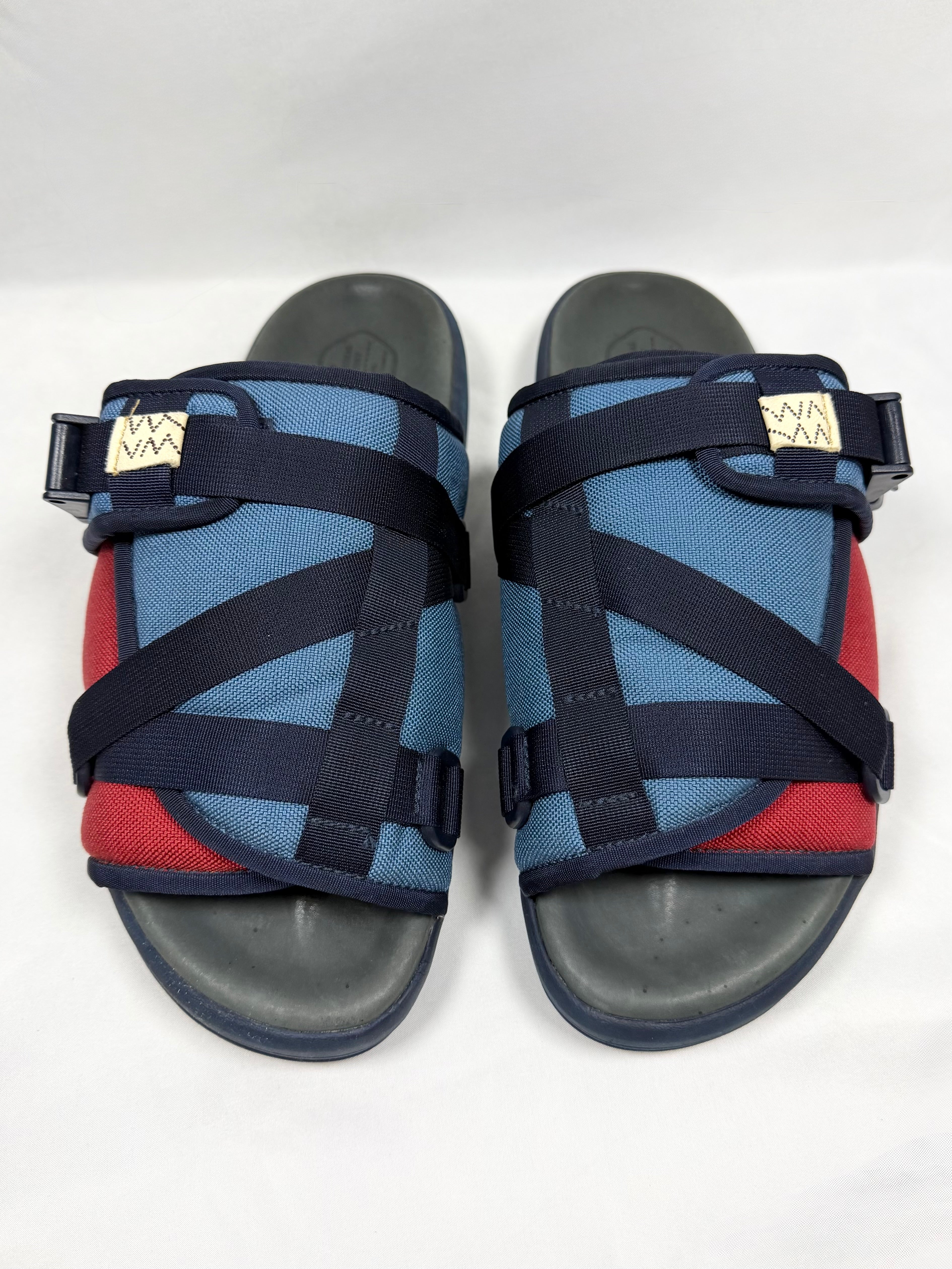 2010s Visvim Blue/Red Two-Tone Christo Sandals