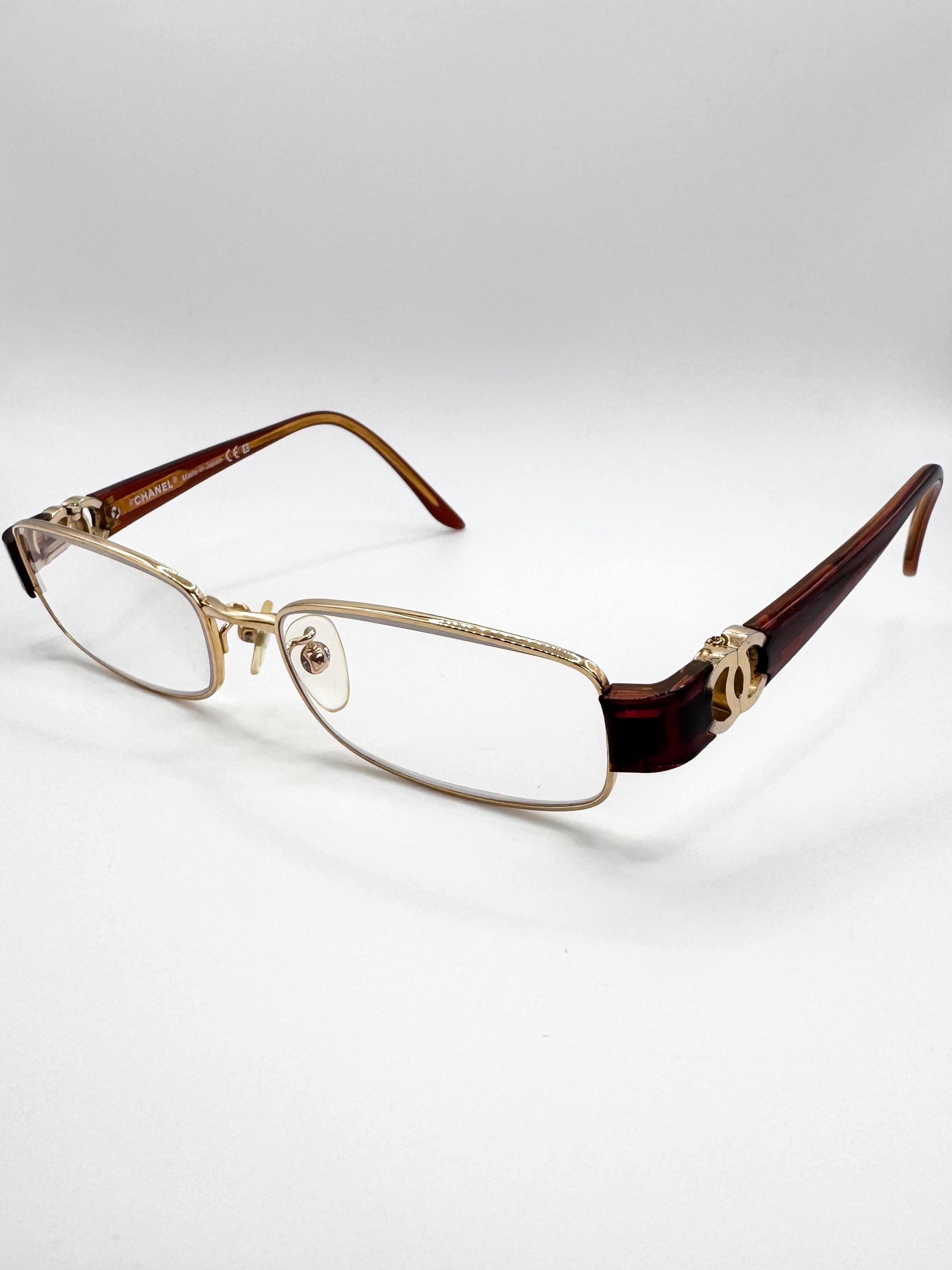 2000s Chanel ‘2102T’ Interlocking CC Rectangular Glass Frames