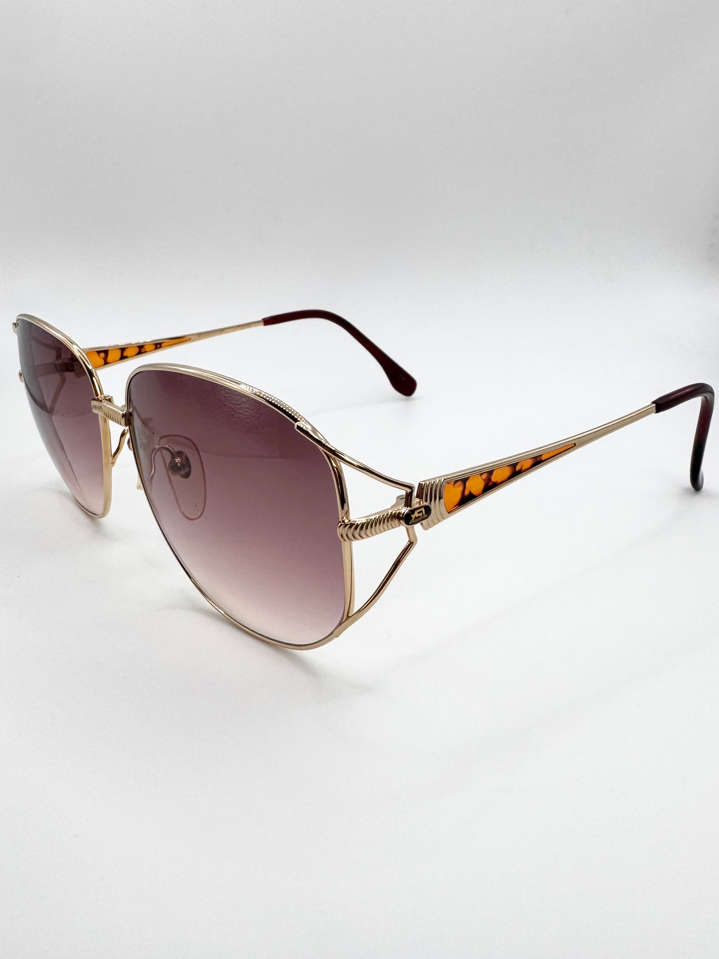 90s Yves Saint Laurent ‘31-3643’ Tortoiseshell Aviator Sunglasses