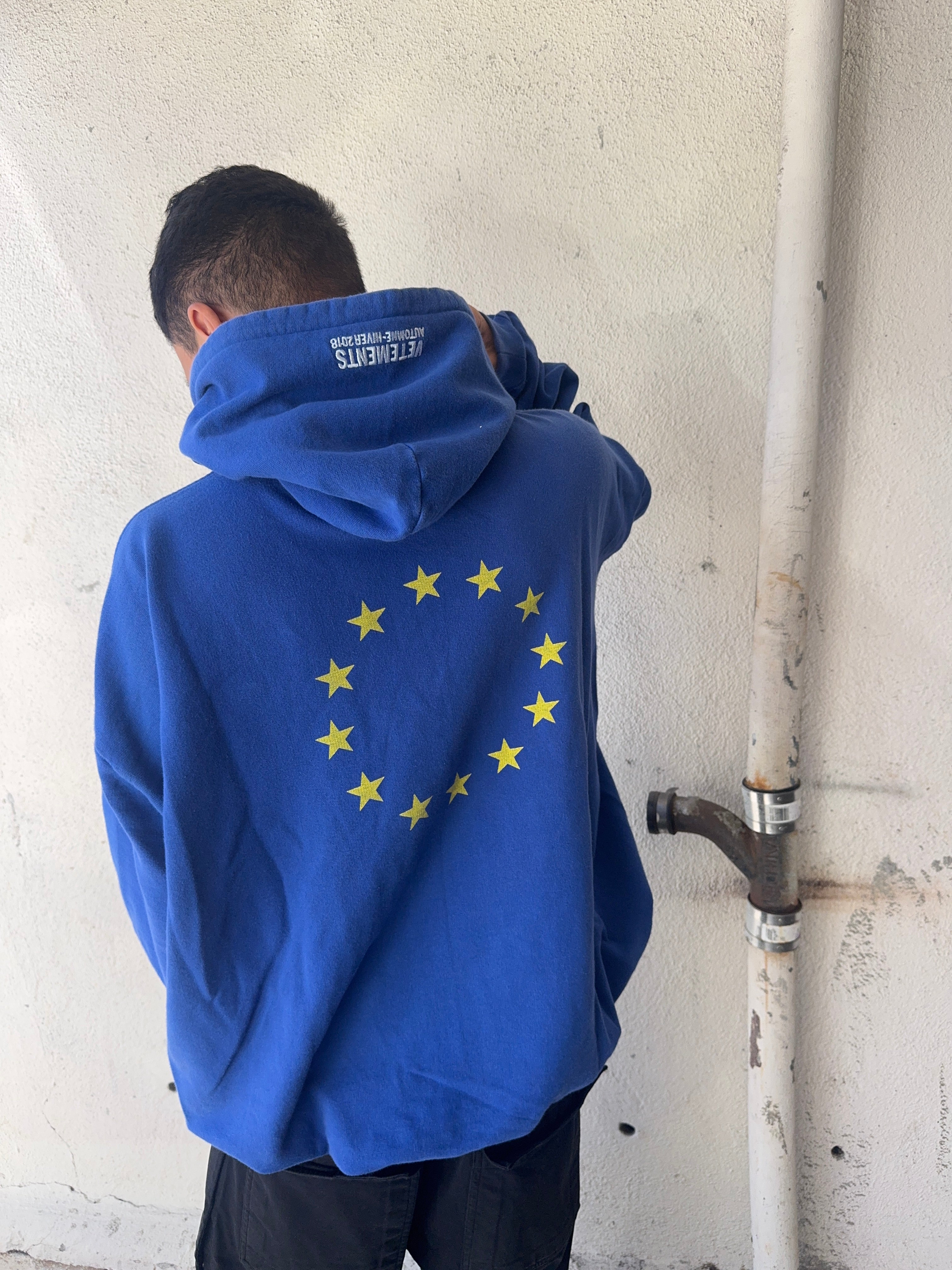 AW18 Vetements ‘European Union’ Oversized Hoodie