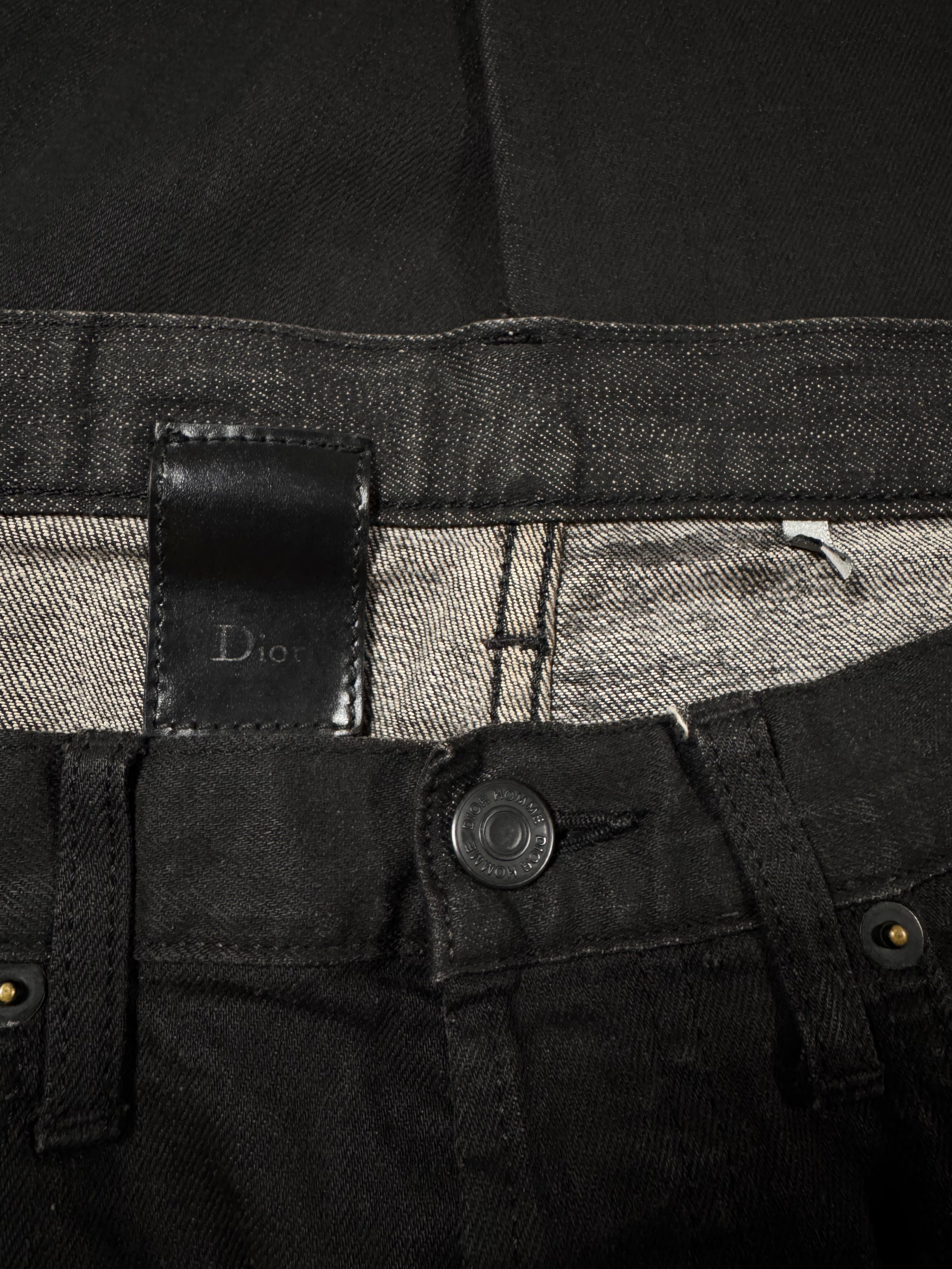 FW08 Dior Homme “Lumiere Du Nord” Wax Coat Denim