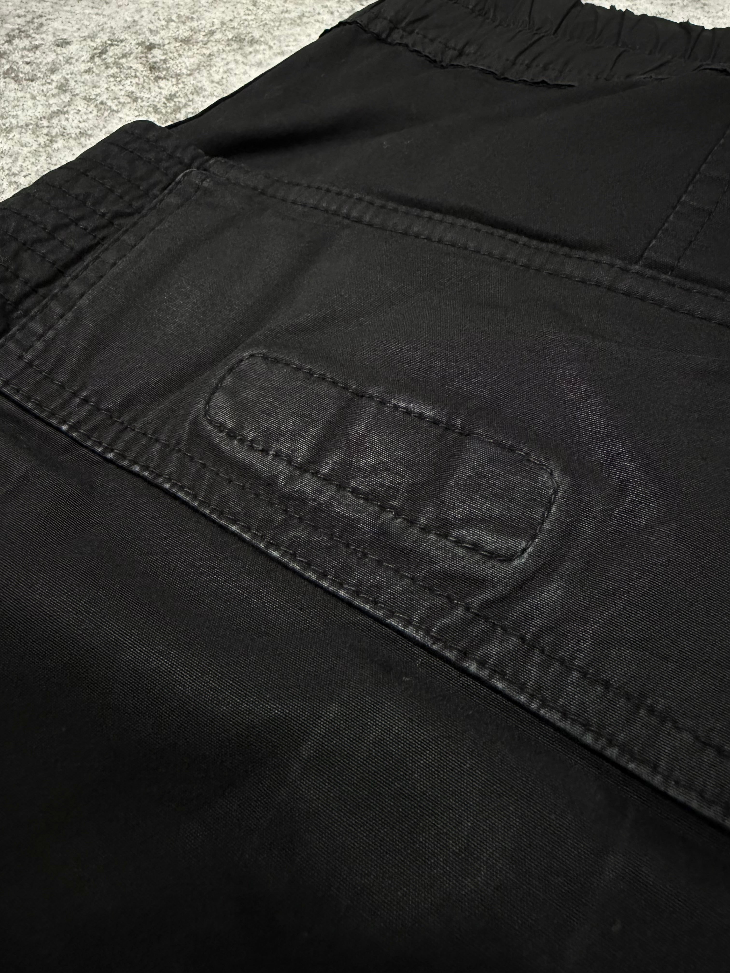 FW15 Rick Owens “Sphinx” Wax-Hit Creatch Cargo Pants