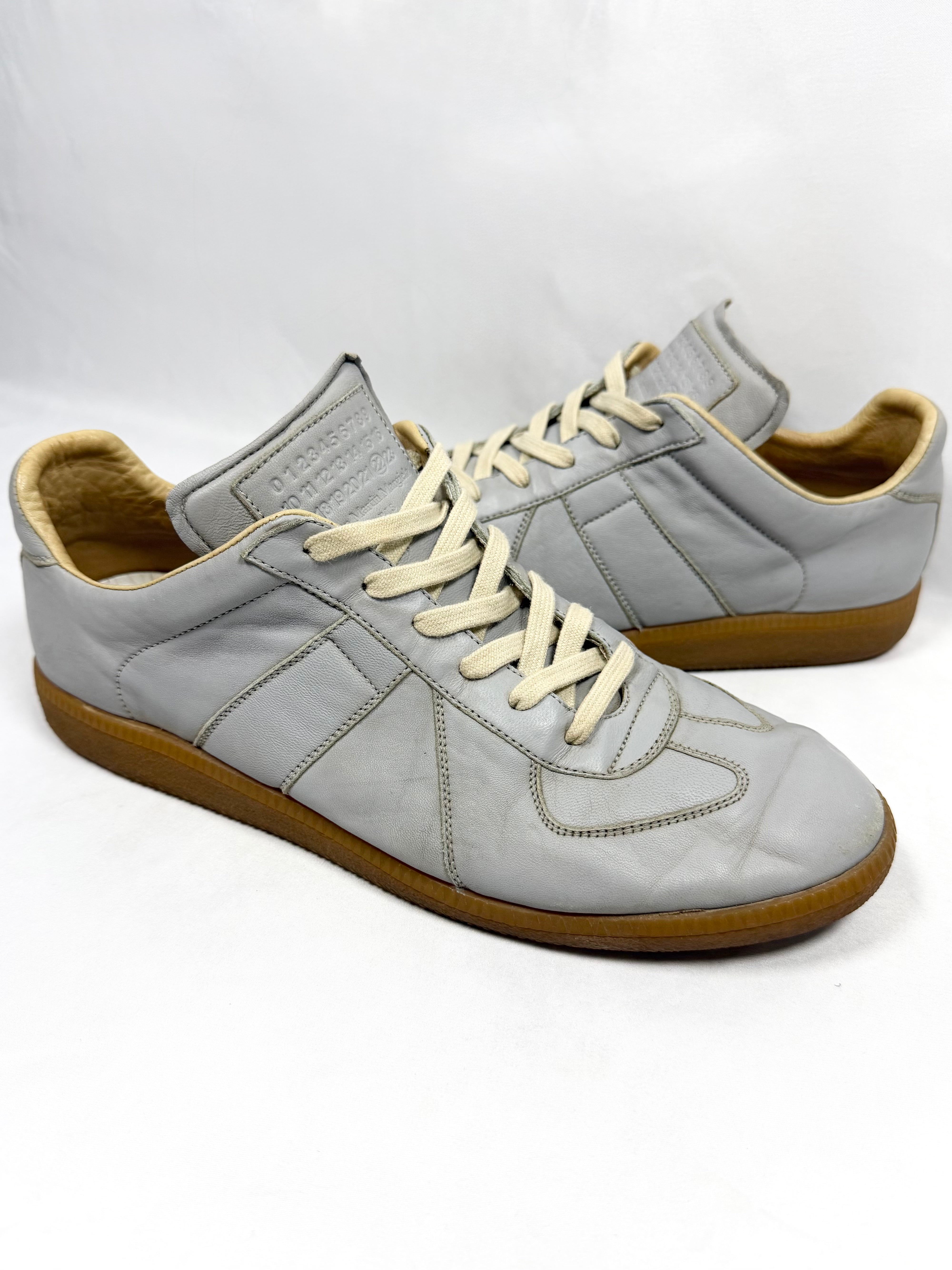 2010s Maison Margiela Sky Blue Leather GAT Replica Low