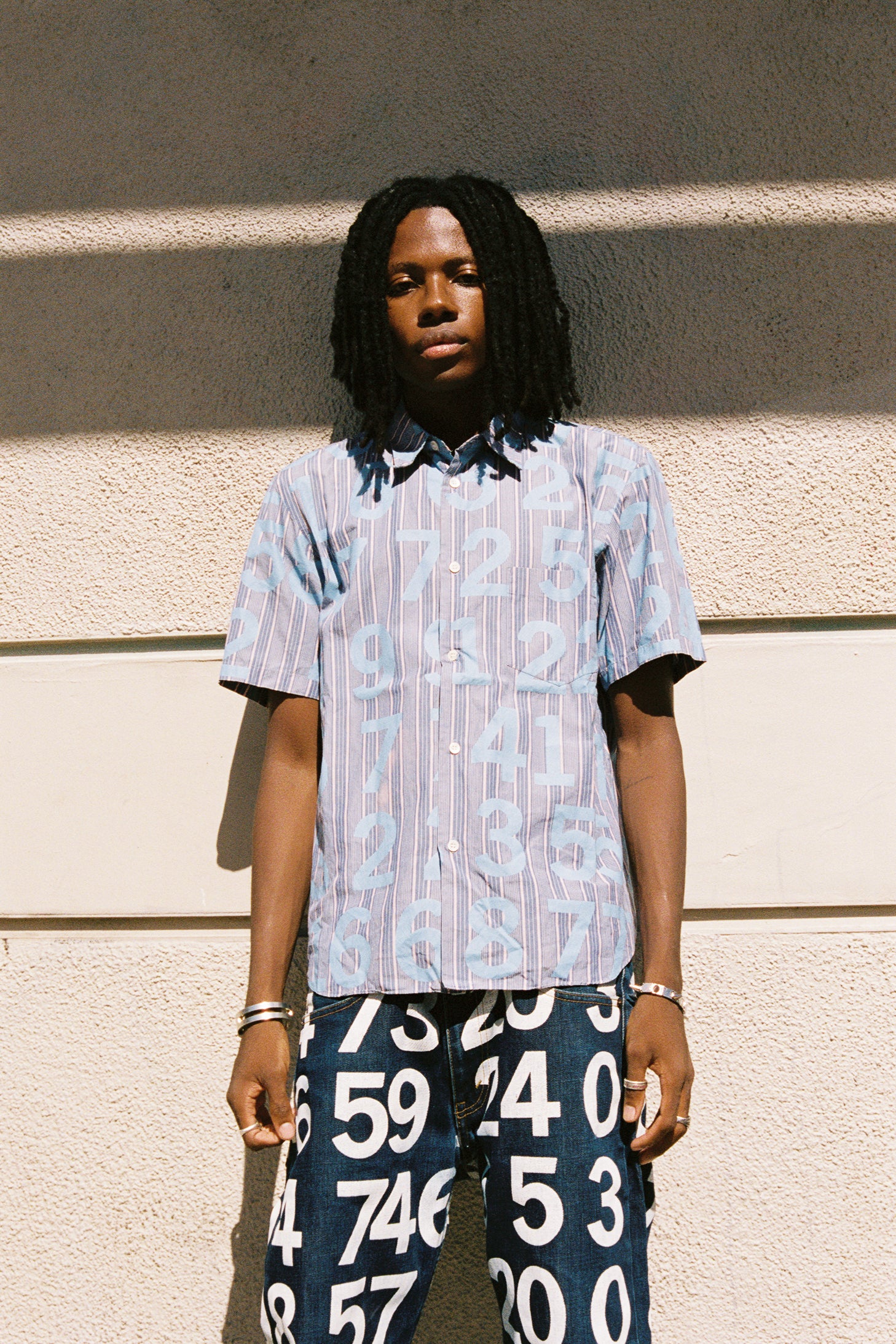SS03 Junya Watanabe ‘Numbers’ Typography Button-Up Shirt