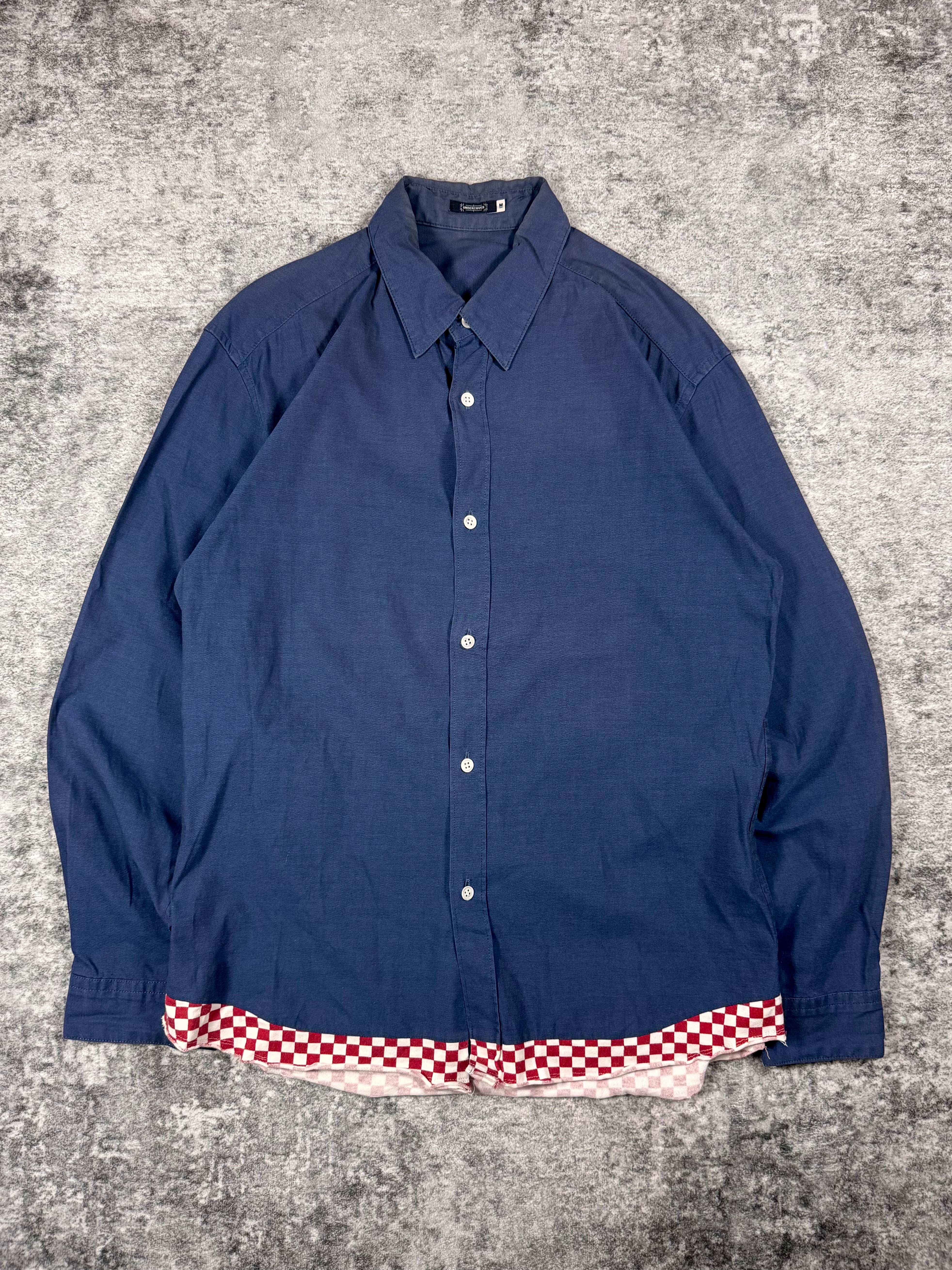 AW03 Undercover “Paper Doll” Checker Hem Shirt