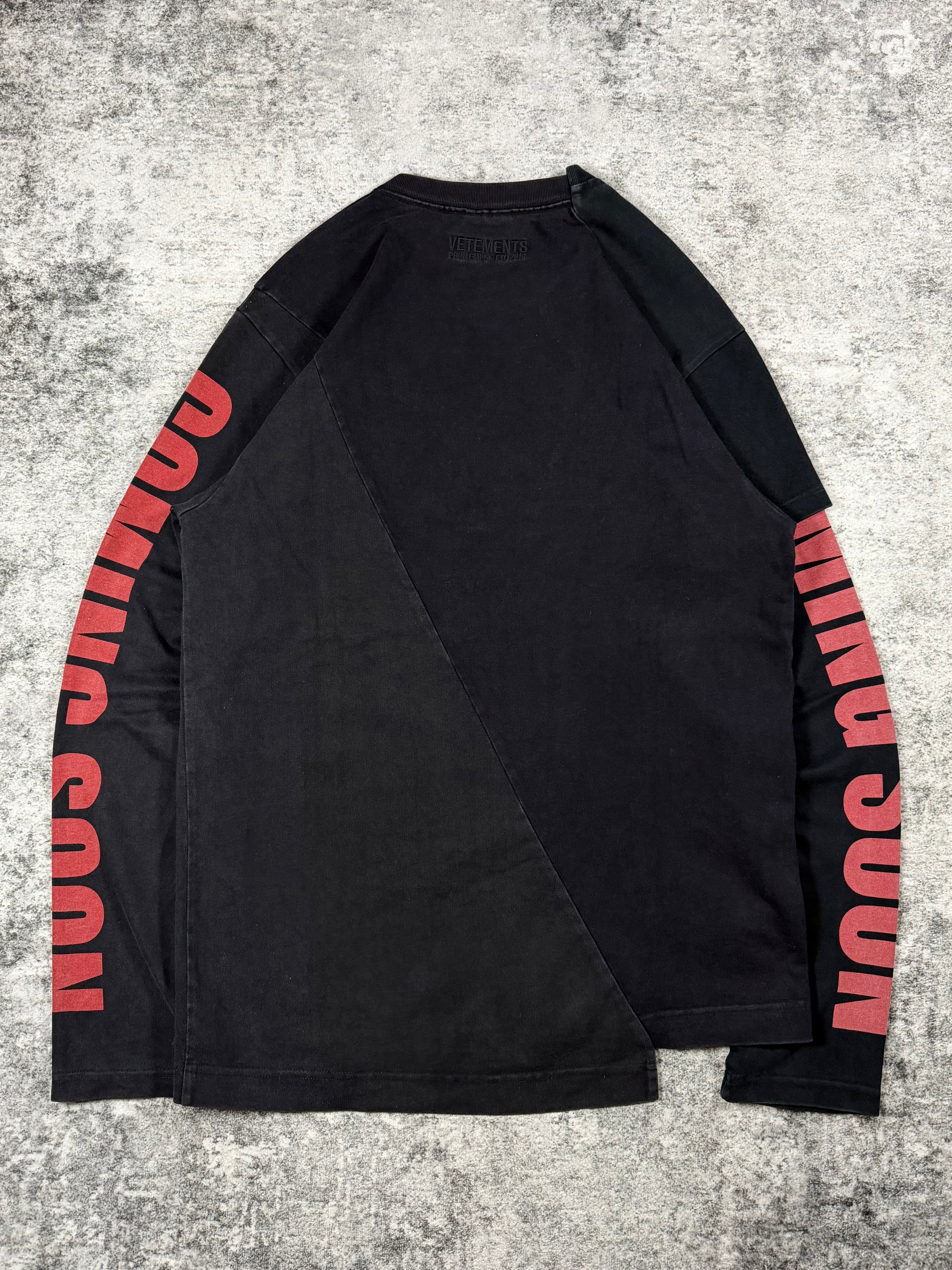 SS18 Vetements Reconstructed Zürich 'Coming Soon..’ Longsleeve