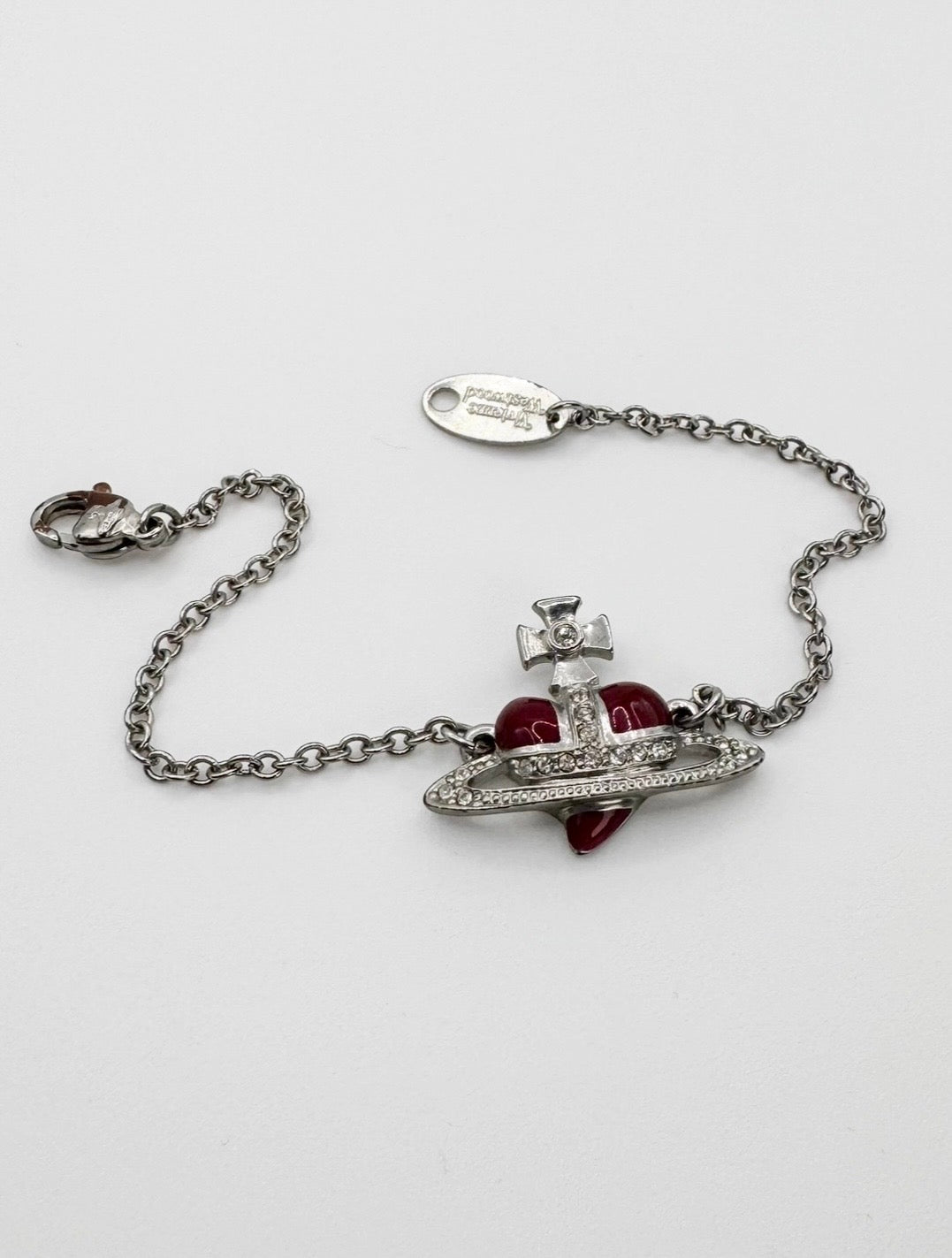 Vivienne Westwood ‘Heart Orb’ Silver Bracelet