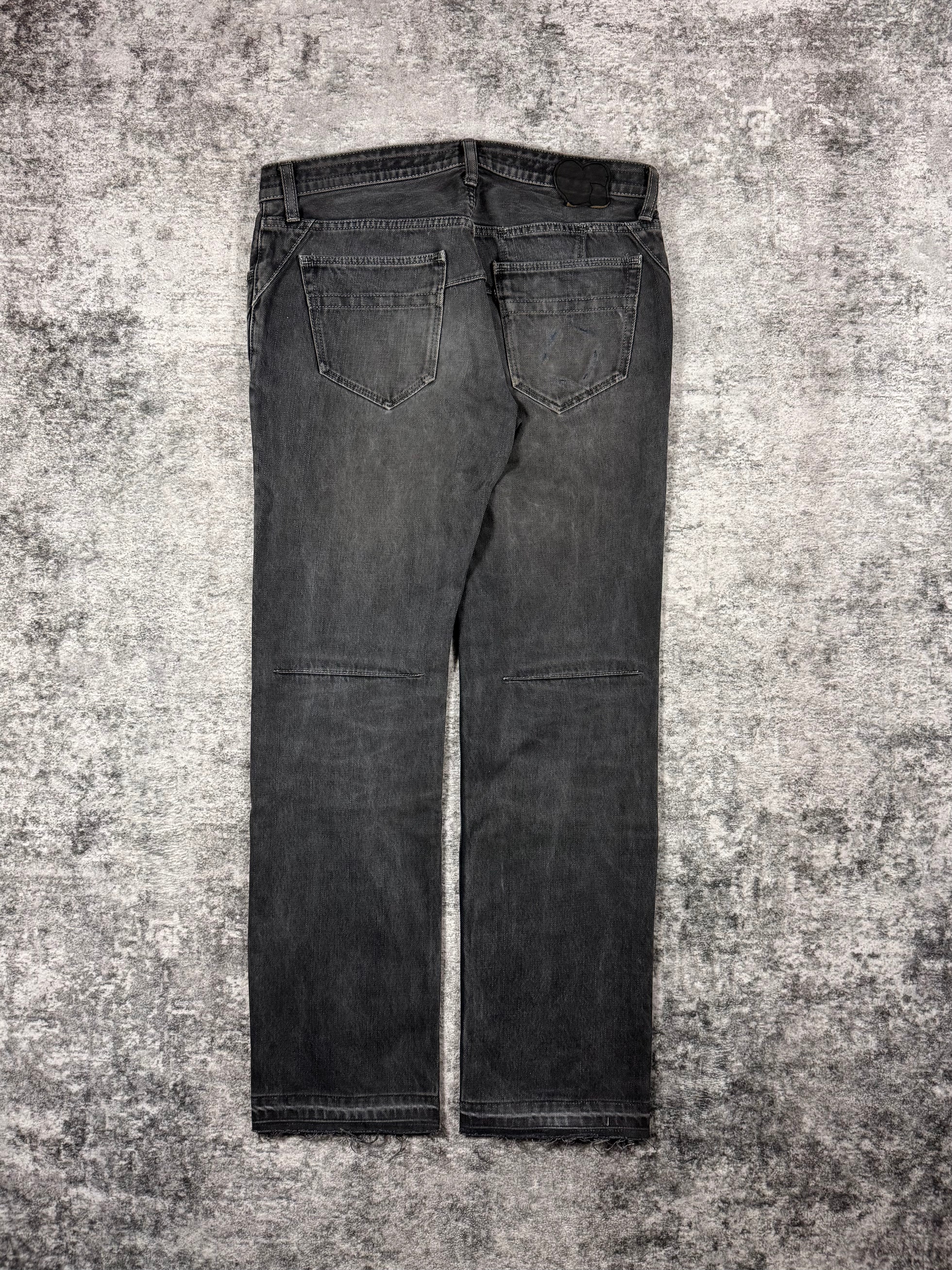 SS08 Number (N)ine “Birds” Faded Mudwash Distressed Denim