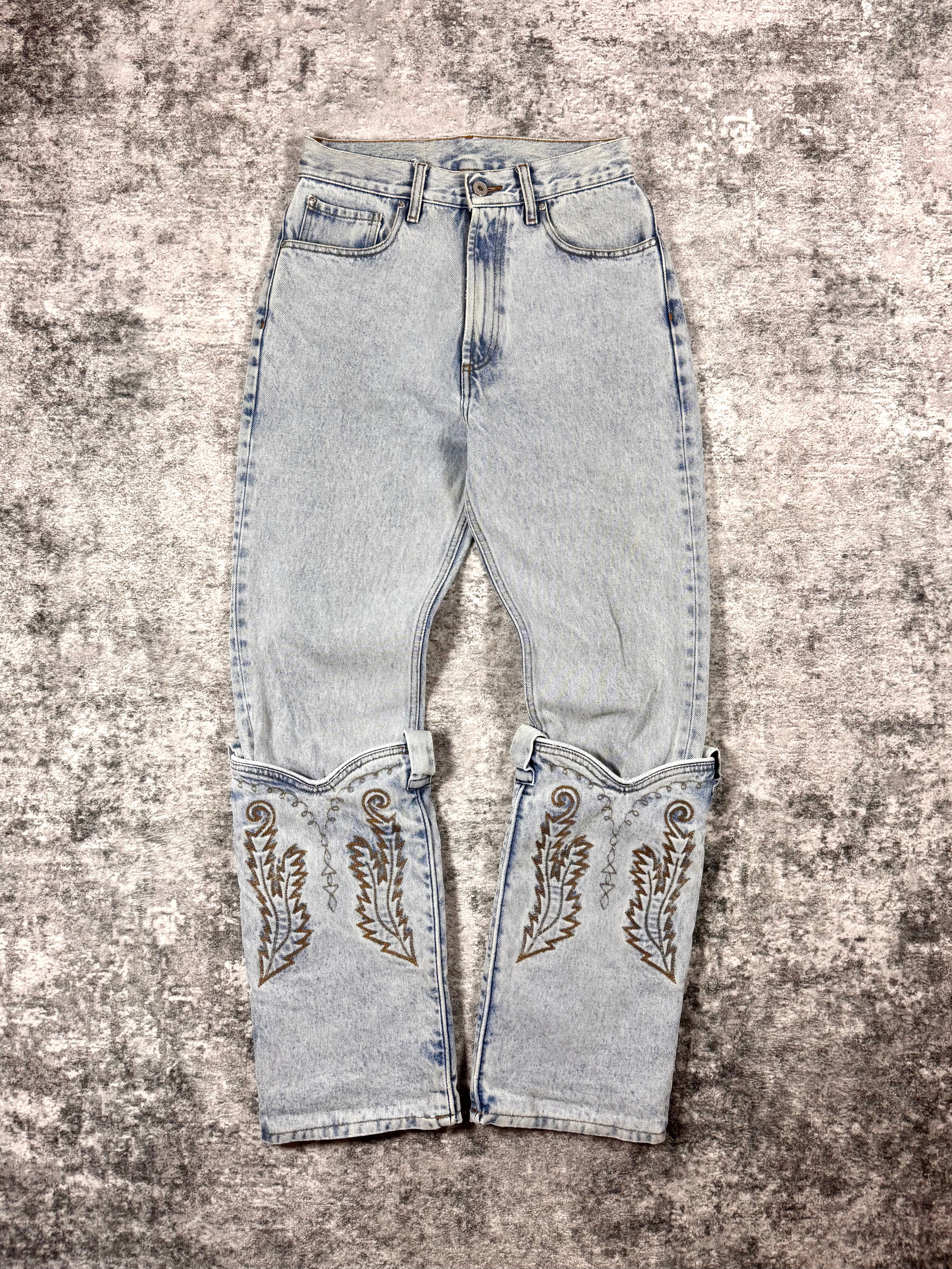 FW21 Y/Project ‘Cowboy Cuff’ Ice Blue Denim