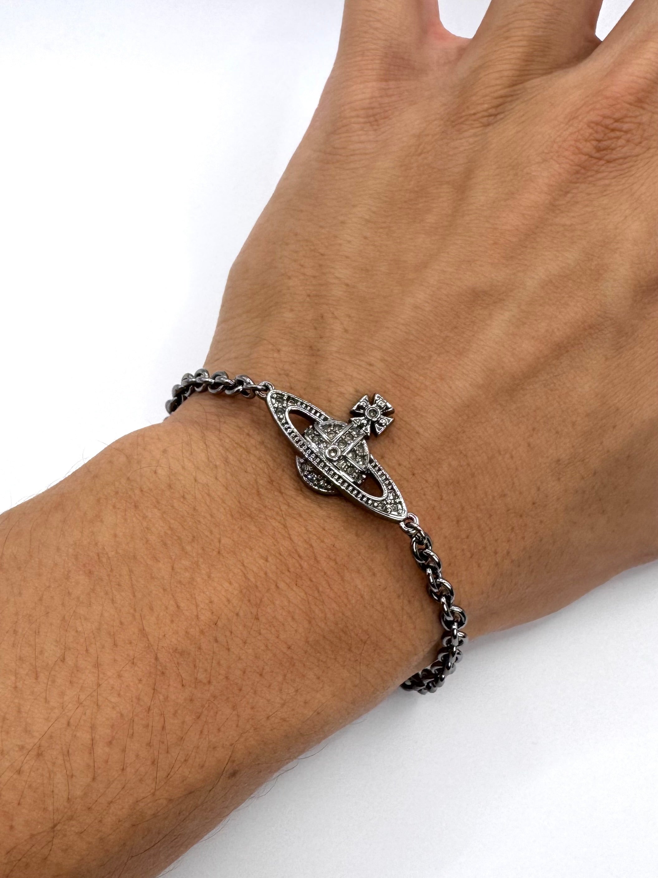Vivienne Westwood Gun Metal ‘Saturn Orb’ Bracelet