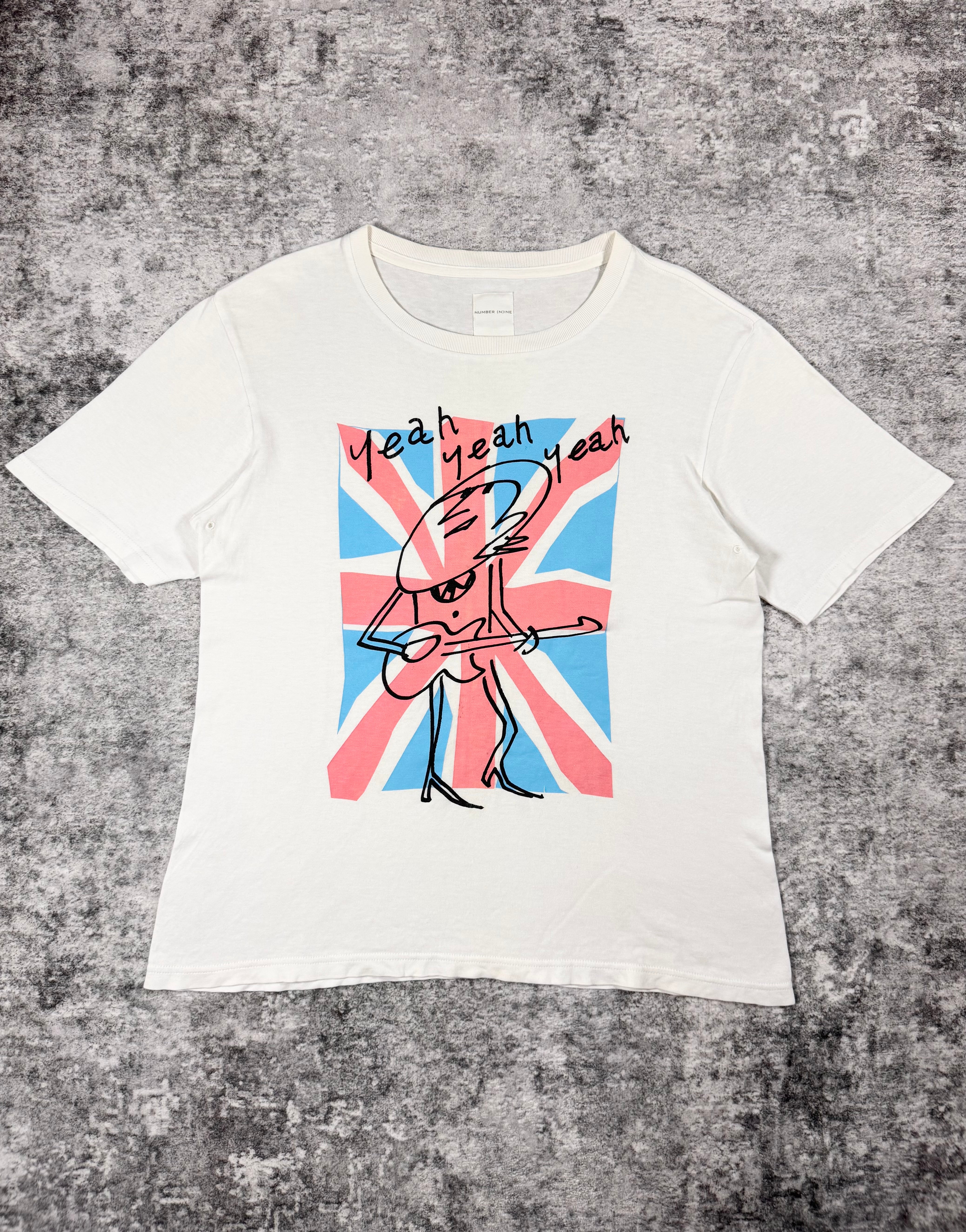AW00 Number (N)ine “Redisun” Union Jack Rockstar T shirt