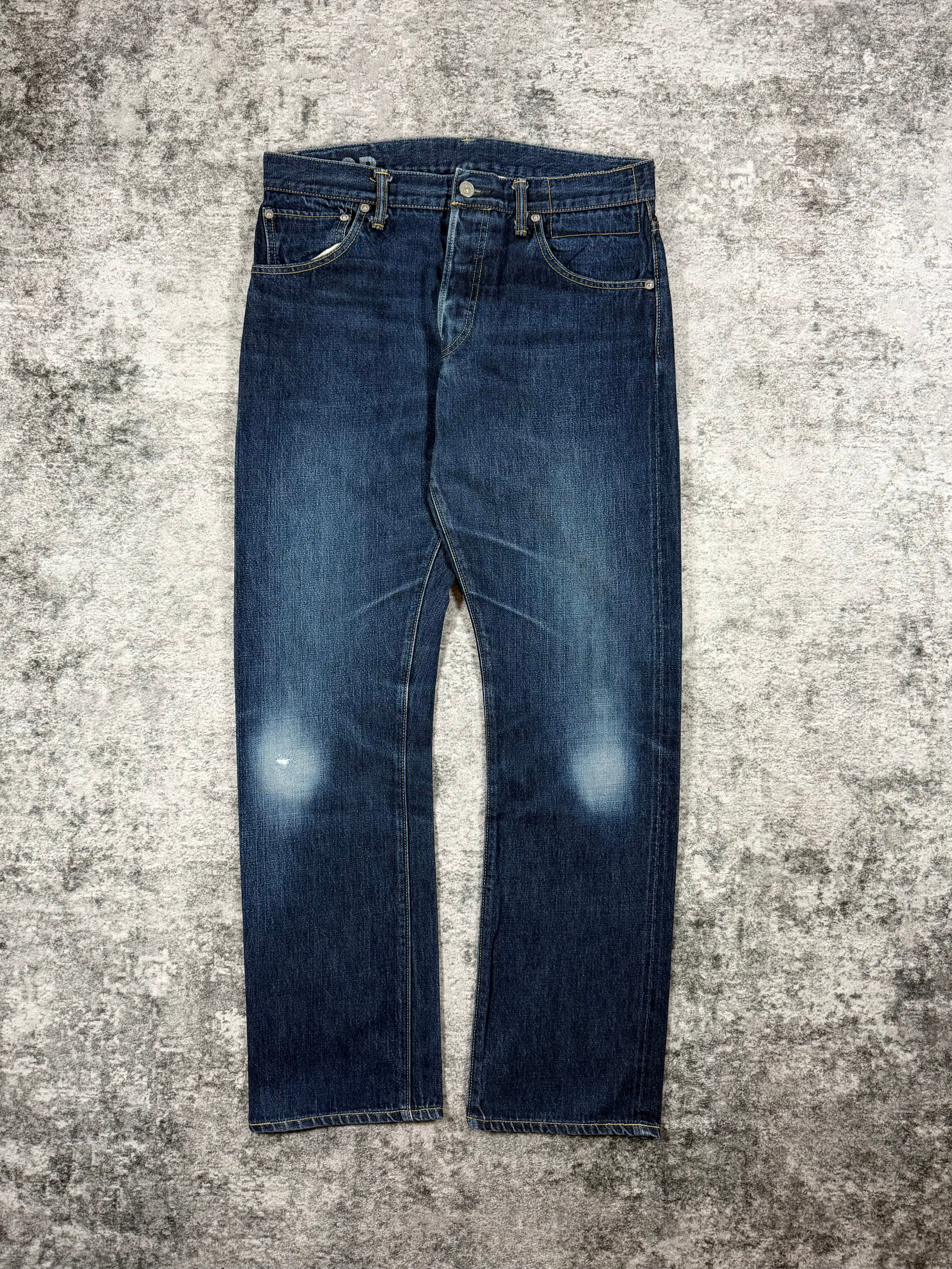 SS16 Visvim ‘Social Sculpture’ 01.2R Deep Indigo Faded Denim