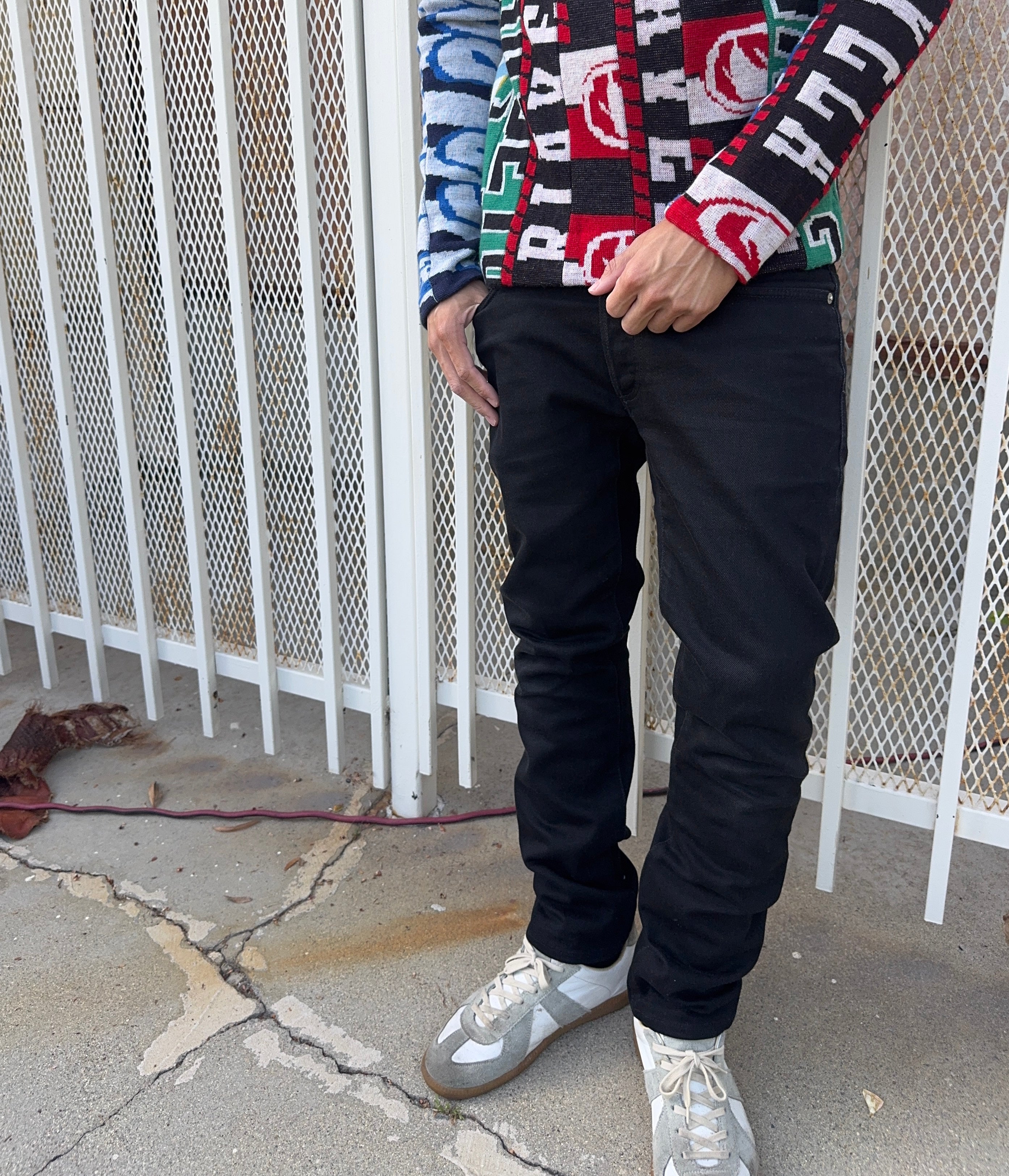 SS18 Dior Homme Kris Van Assche Black 'SLIM 17.5' Denim