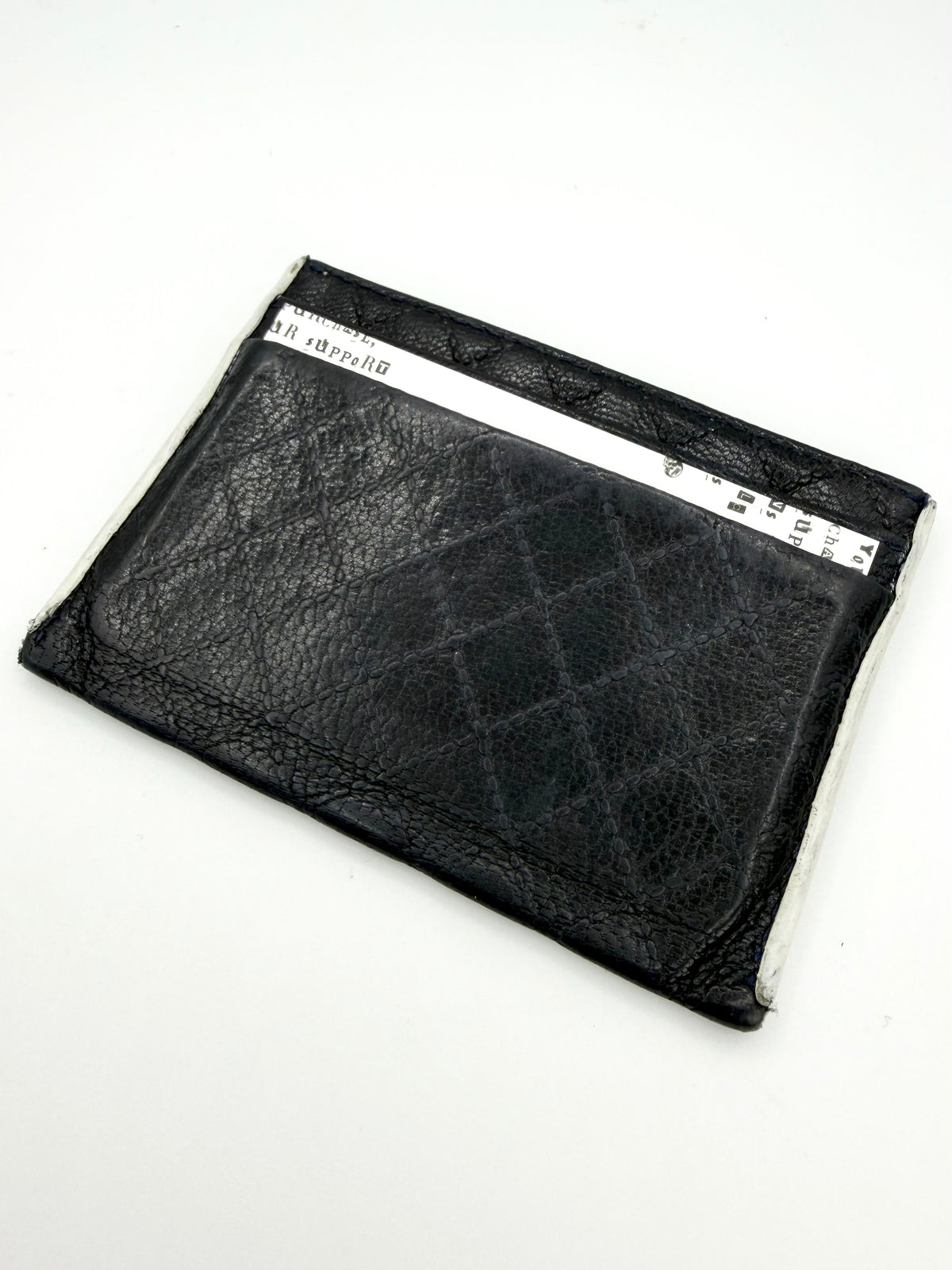 2007 Chanel ‘CC’ Black Quilted Leather Card Holder