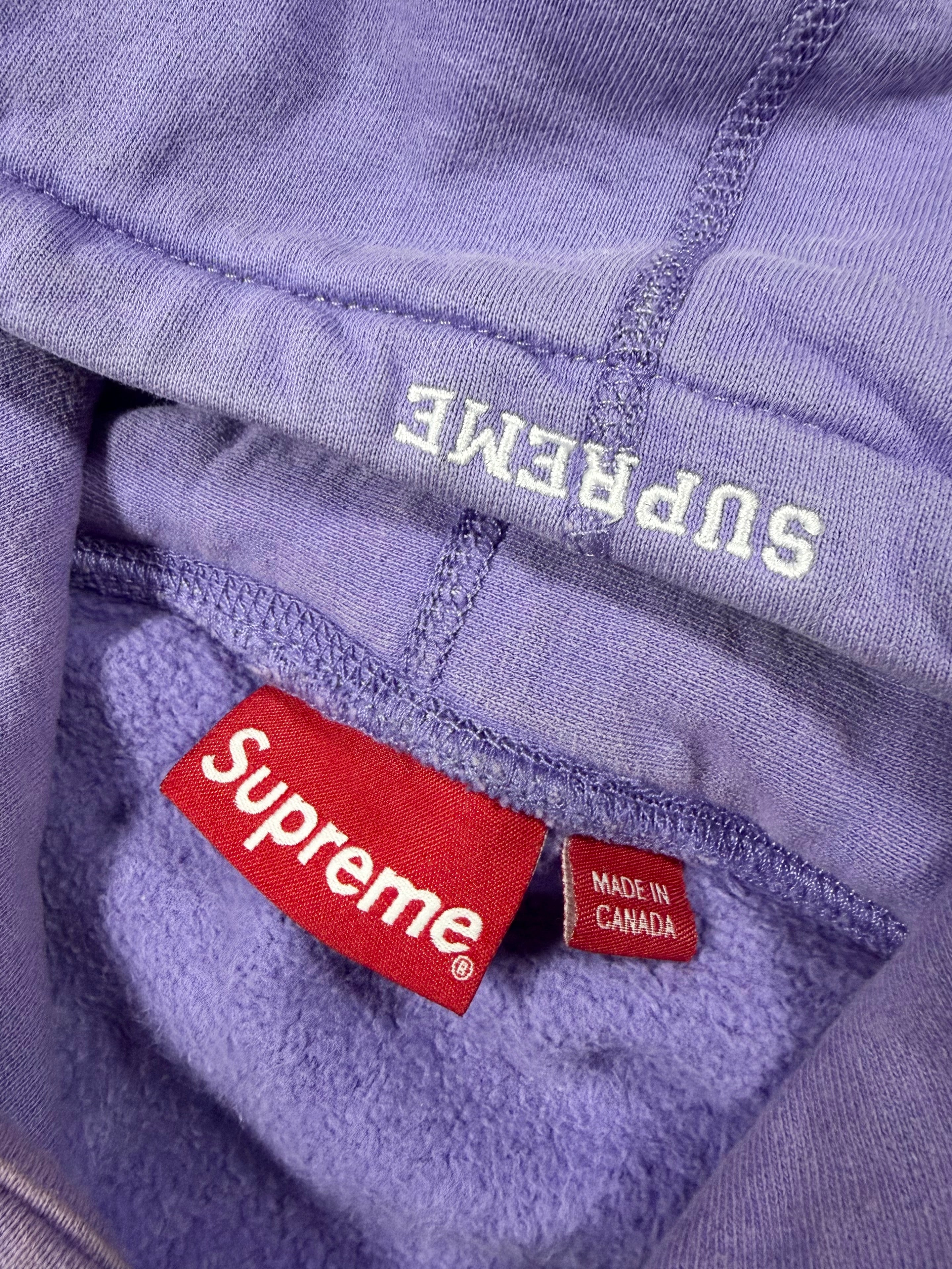 FW19 Supreme ‘Light Violet’ S Logo Embroidery Hoodie