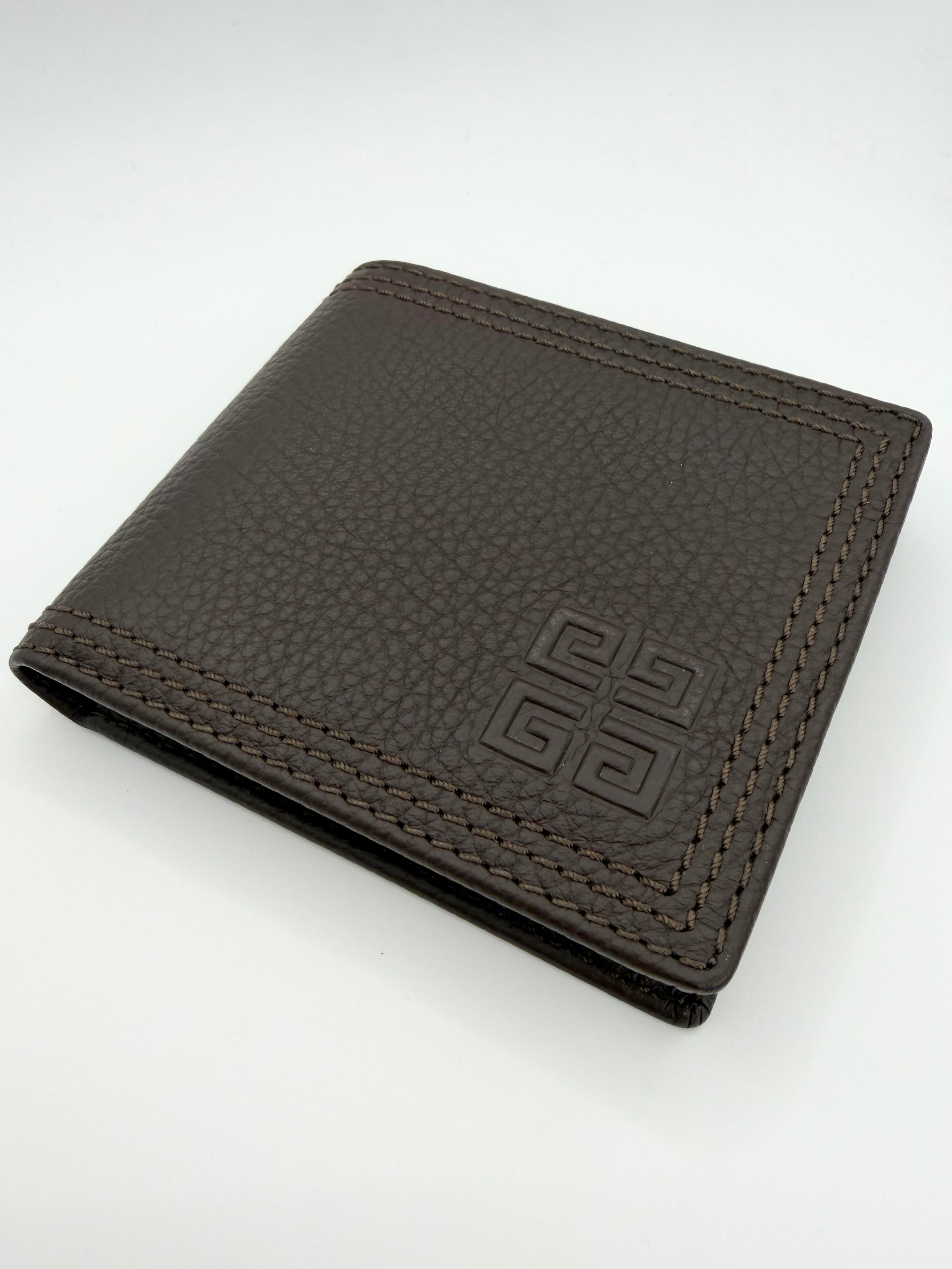 Givenchy ‘4G Logo’ Brown Calf Leather Bifold Wallet