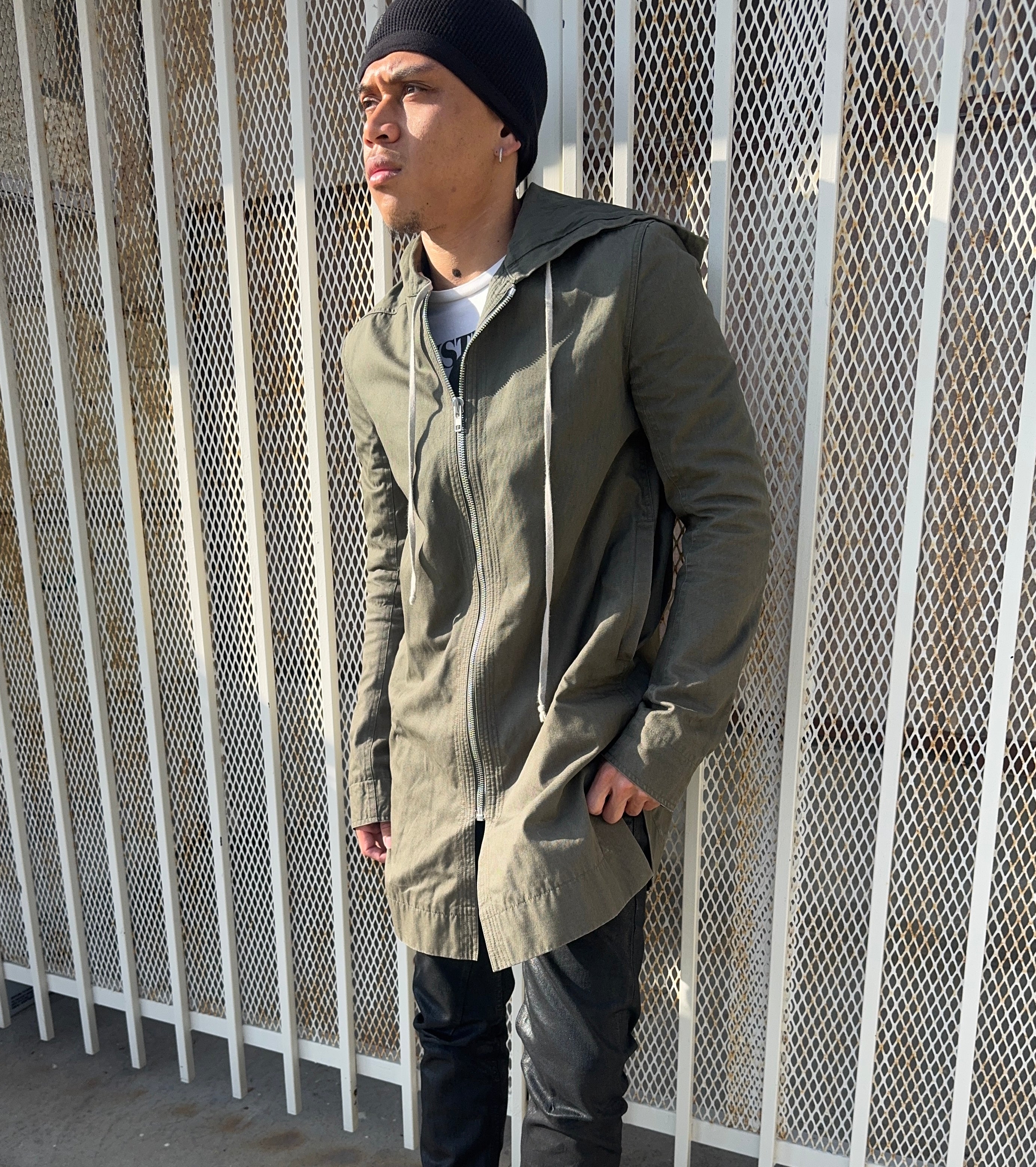 SS16 Rick Owens “Cyclops” Mainline ‘Palm’ Hooded Parka