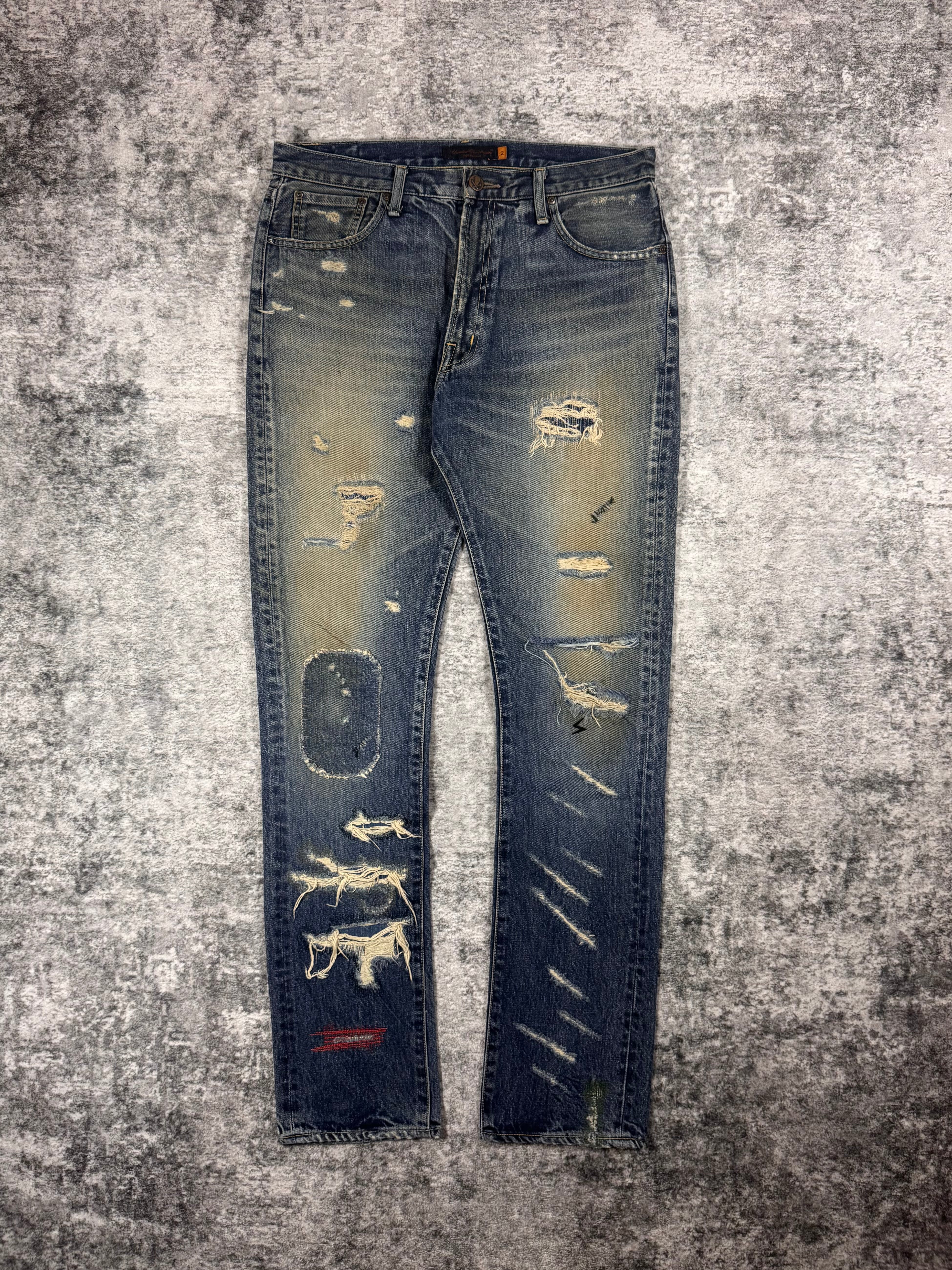 SS05 Undercover “But Beautiful” 60 Distressed Patchwork Denim