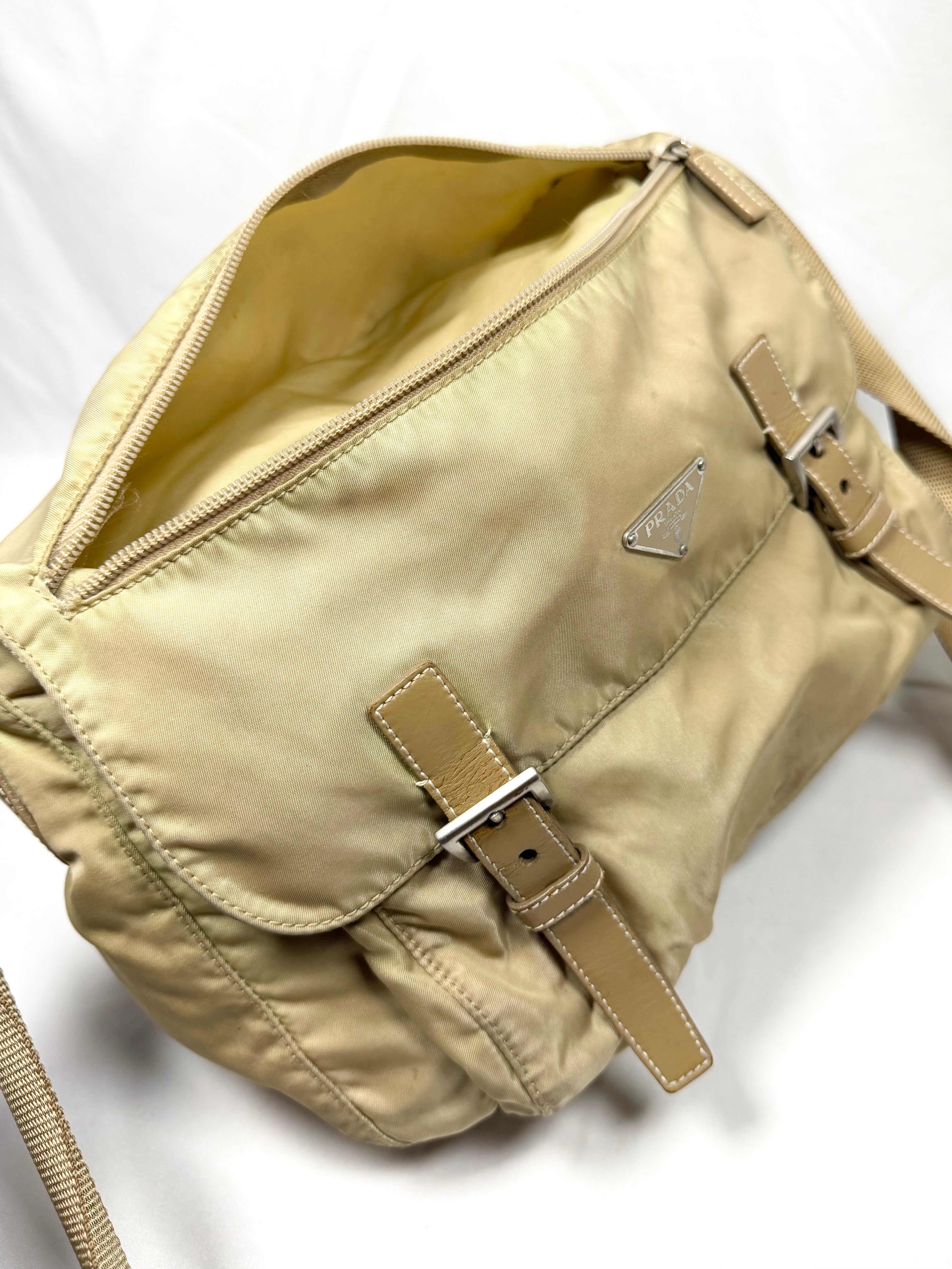 2011 Prada ‘Camello’ Vela Sport Nylon Crossbody Messenger Bag