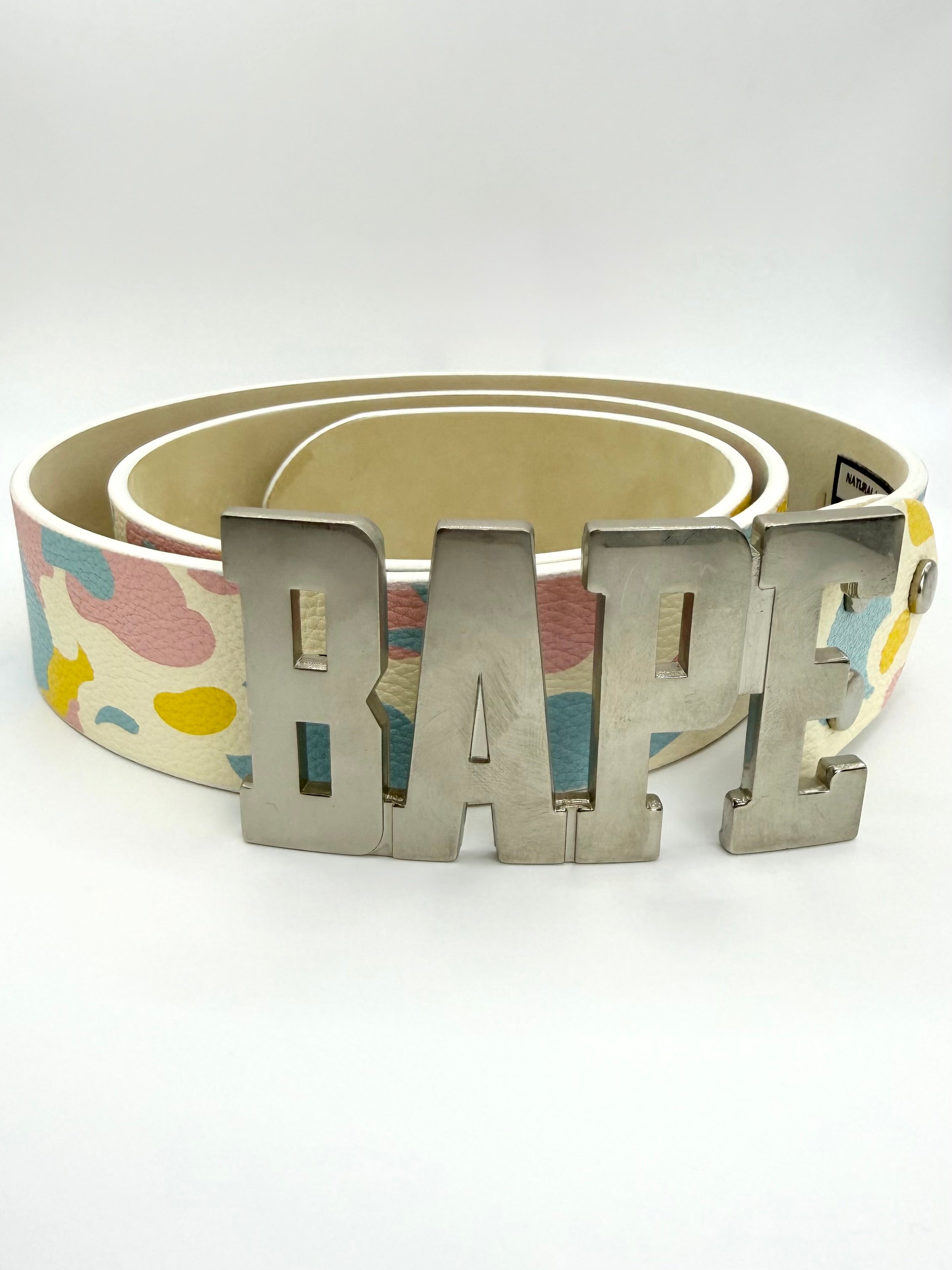 2006 A Bathing Ape ‘Cotton Candy’ Spell Out Buckle Belt