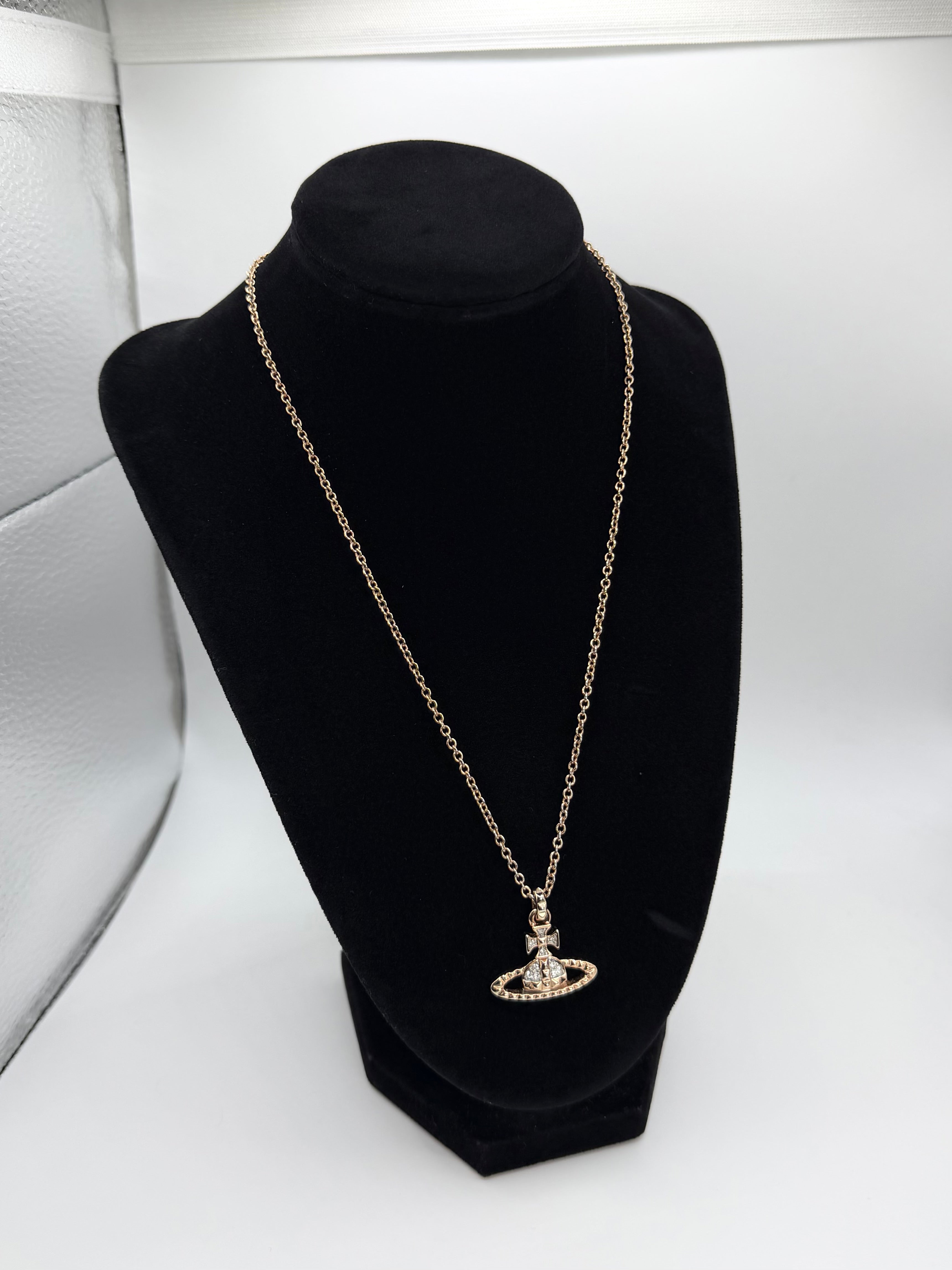 Vivienne Westwood ‘Mayfair Bas’ Rose Gold Orb Necklace
