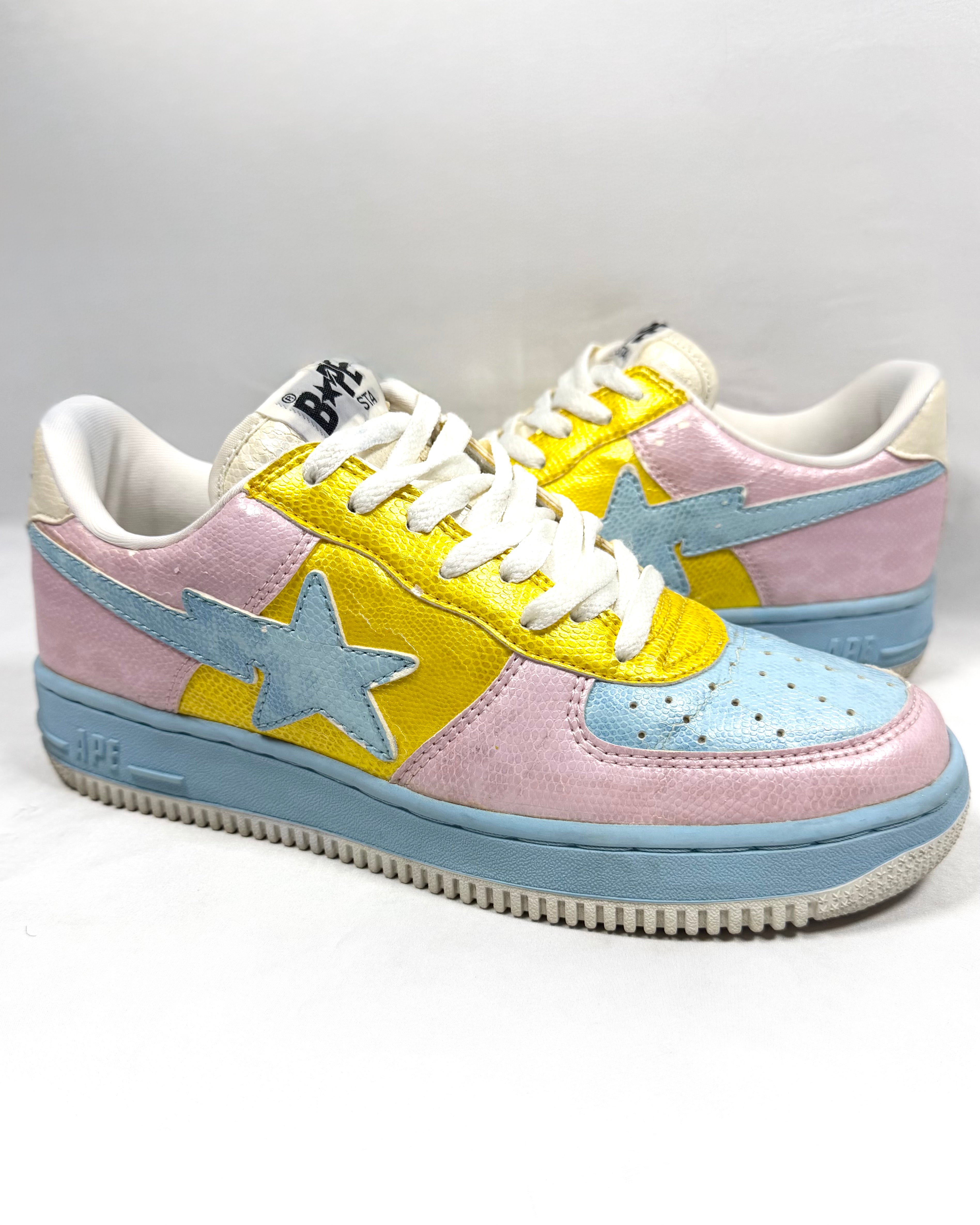 2006 A Bathing Ape ‘Cotton Candy’ Snakeskin Bapesta Low
