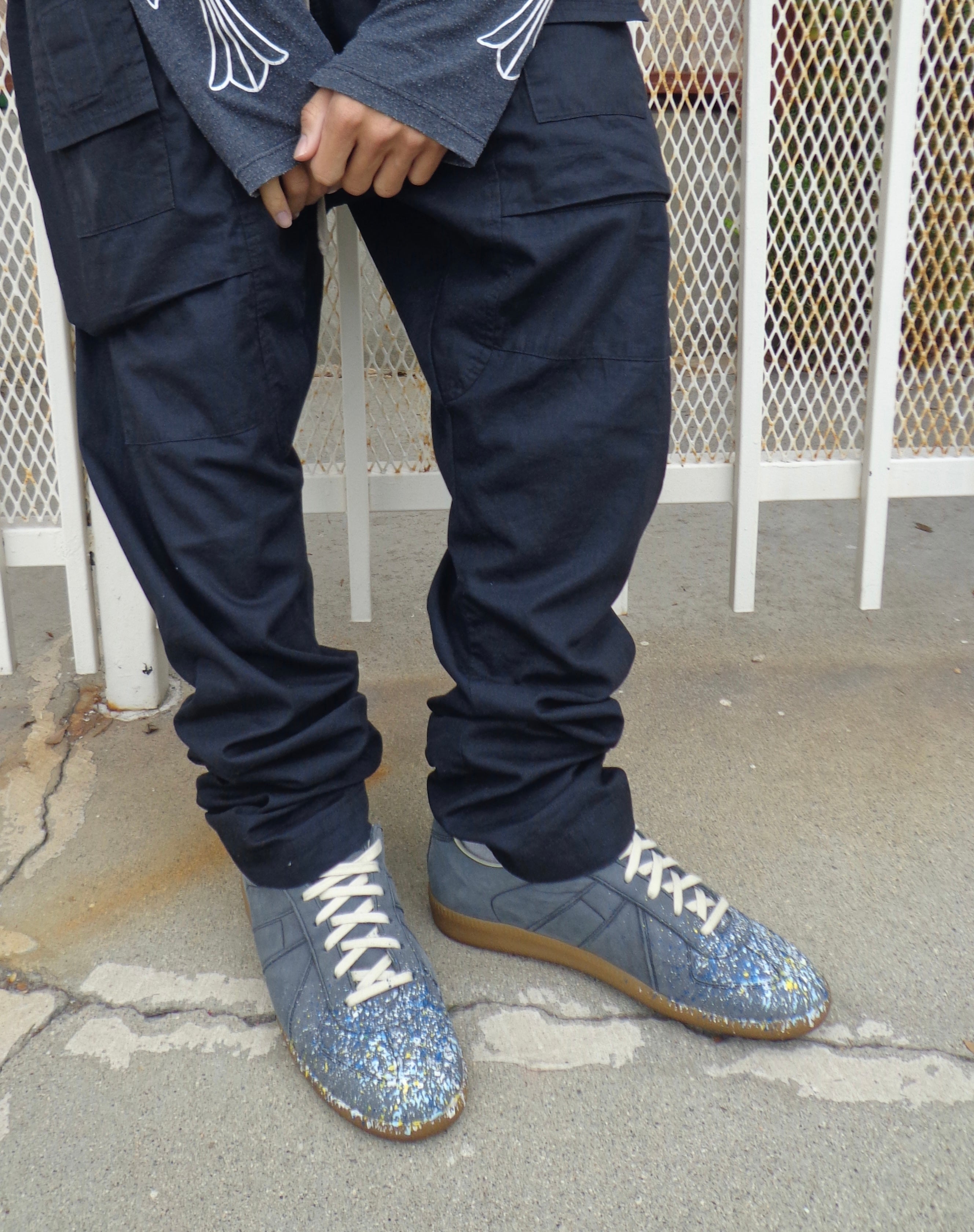 Maison Margiela Charcoal ‘Paint Splatter’ GAT Replica Low