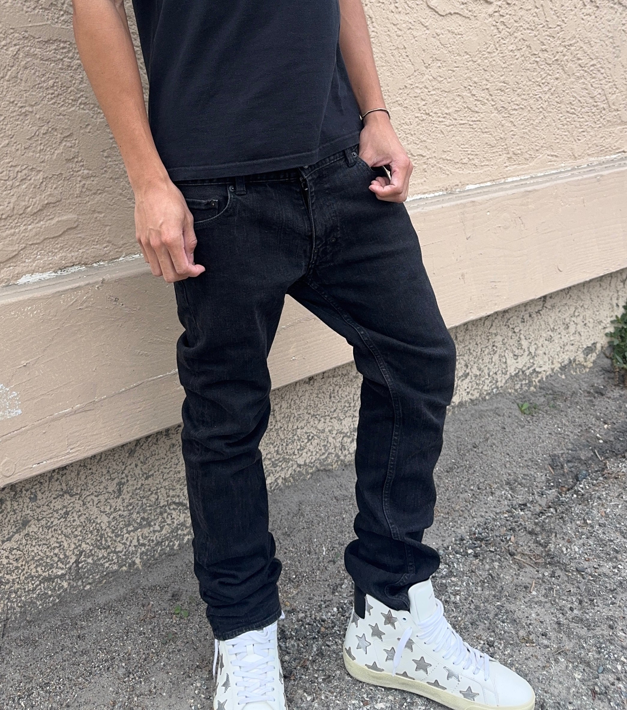 FW06 Number (N)ine ‘Noir’ Black Pain Denim