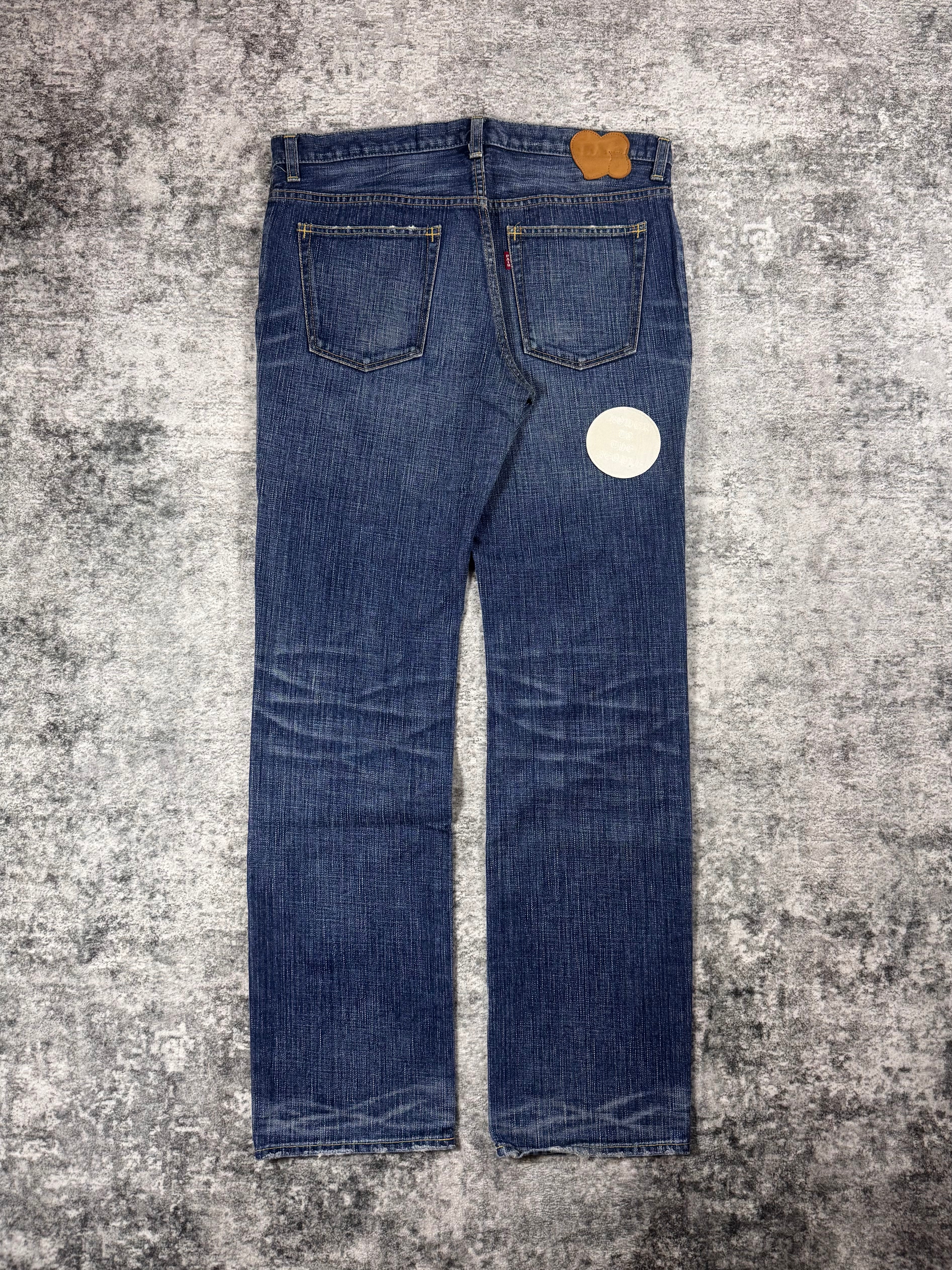 AW04 Number (N)ine “Give Peace a Chance” Patchwork Denim