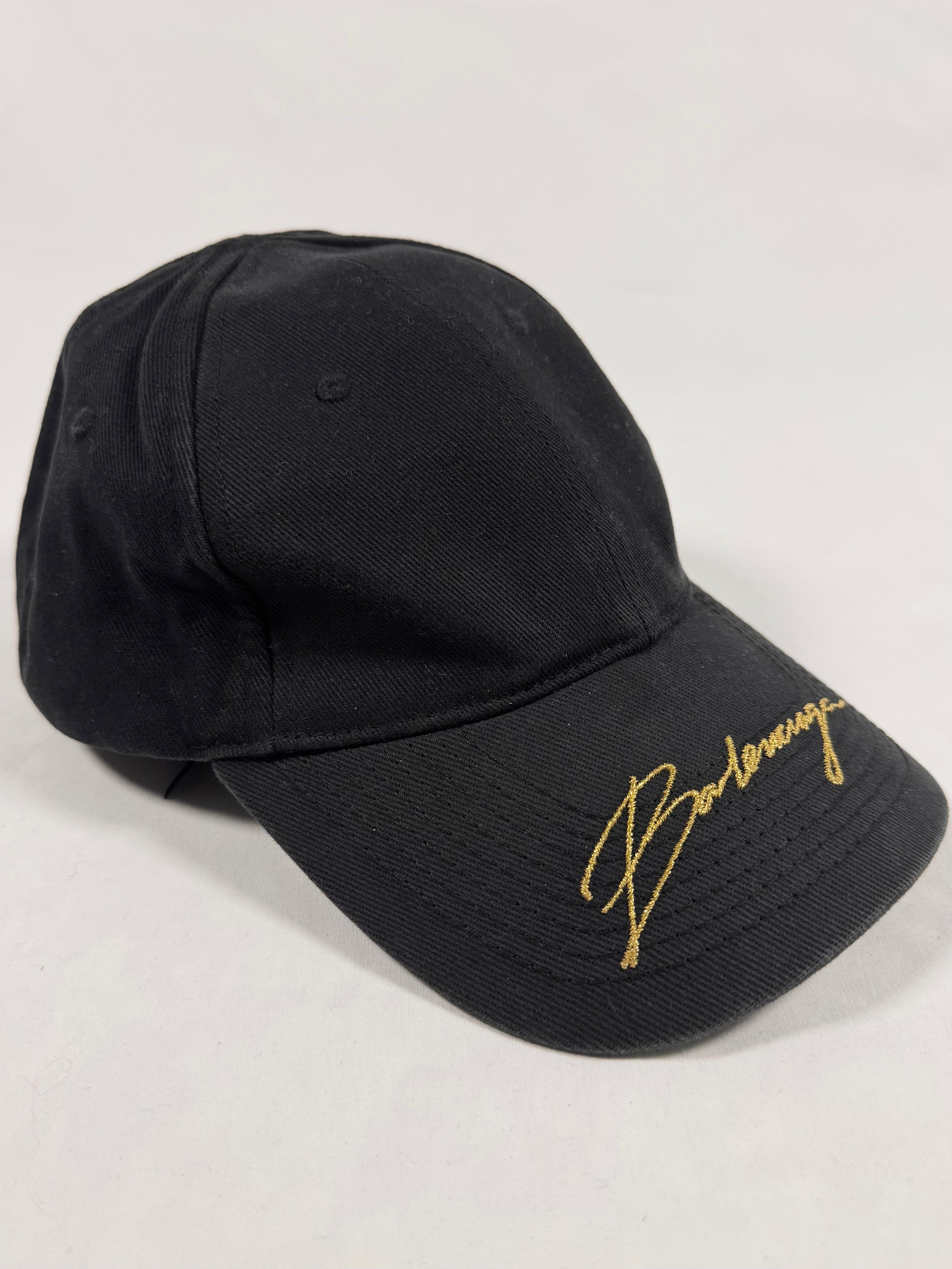 FW19 Balenciaga ‘Gold Signature’ Embroidery Cap