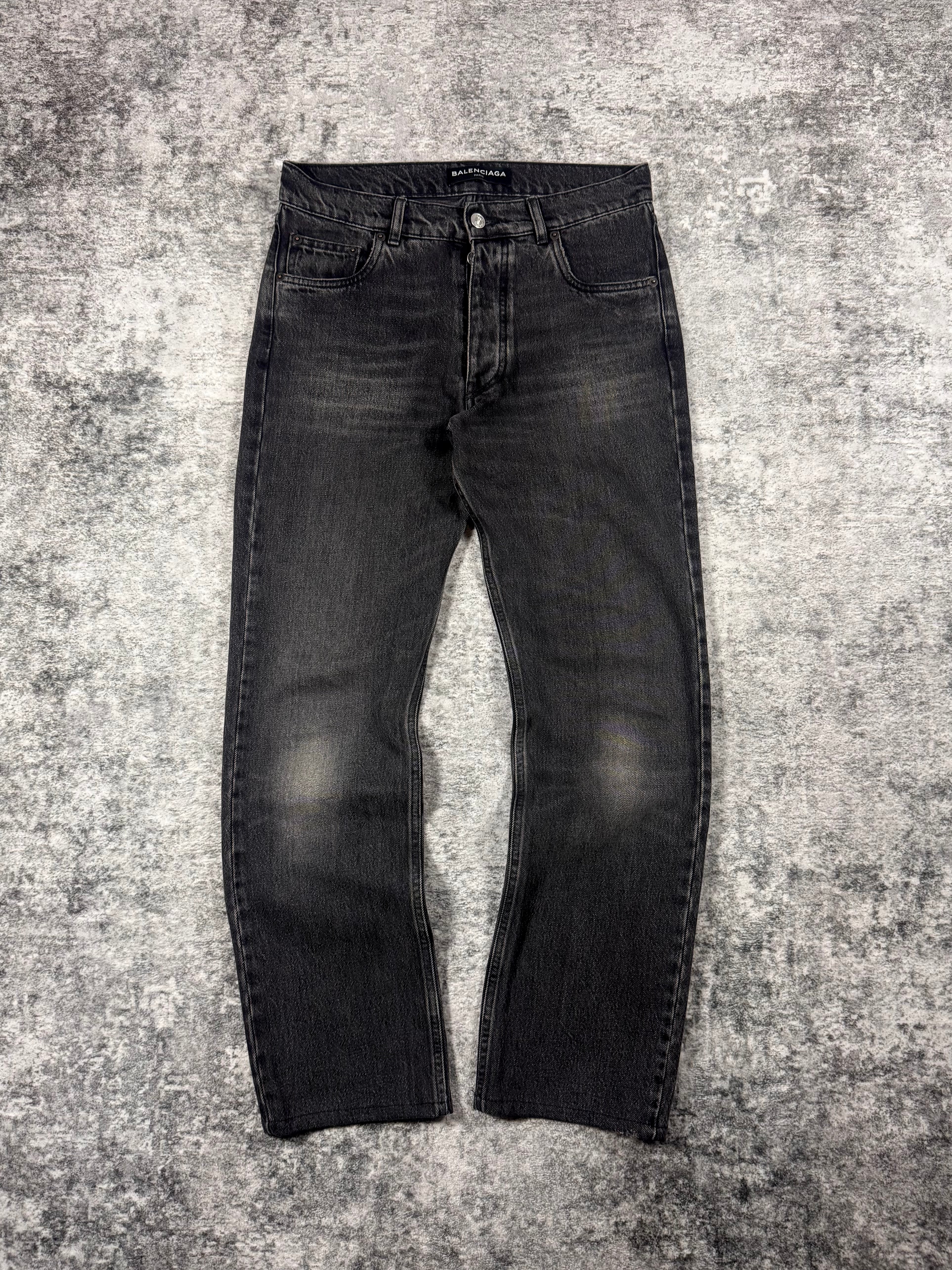 FW17 Balenciaga ‘Black Wash’ Demna-Era Straight Denim