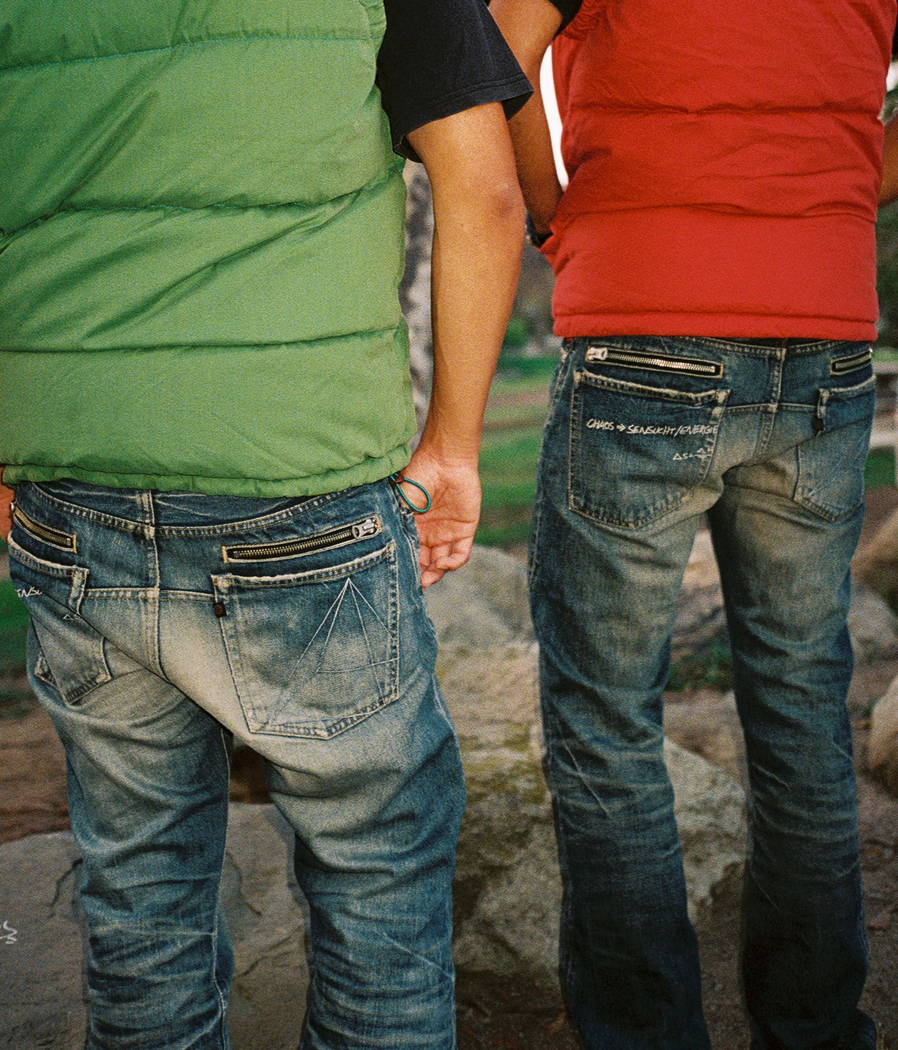 SS07 Undercover “Purple” Chaos Multi-Zipper Mudwash Denim