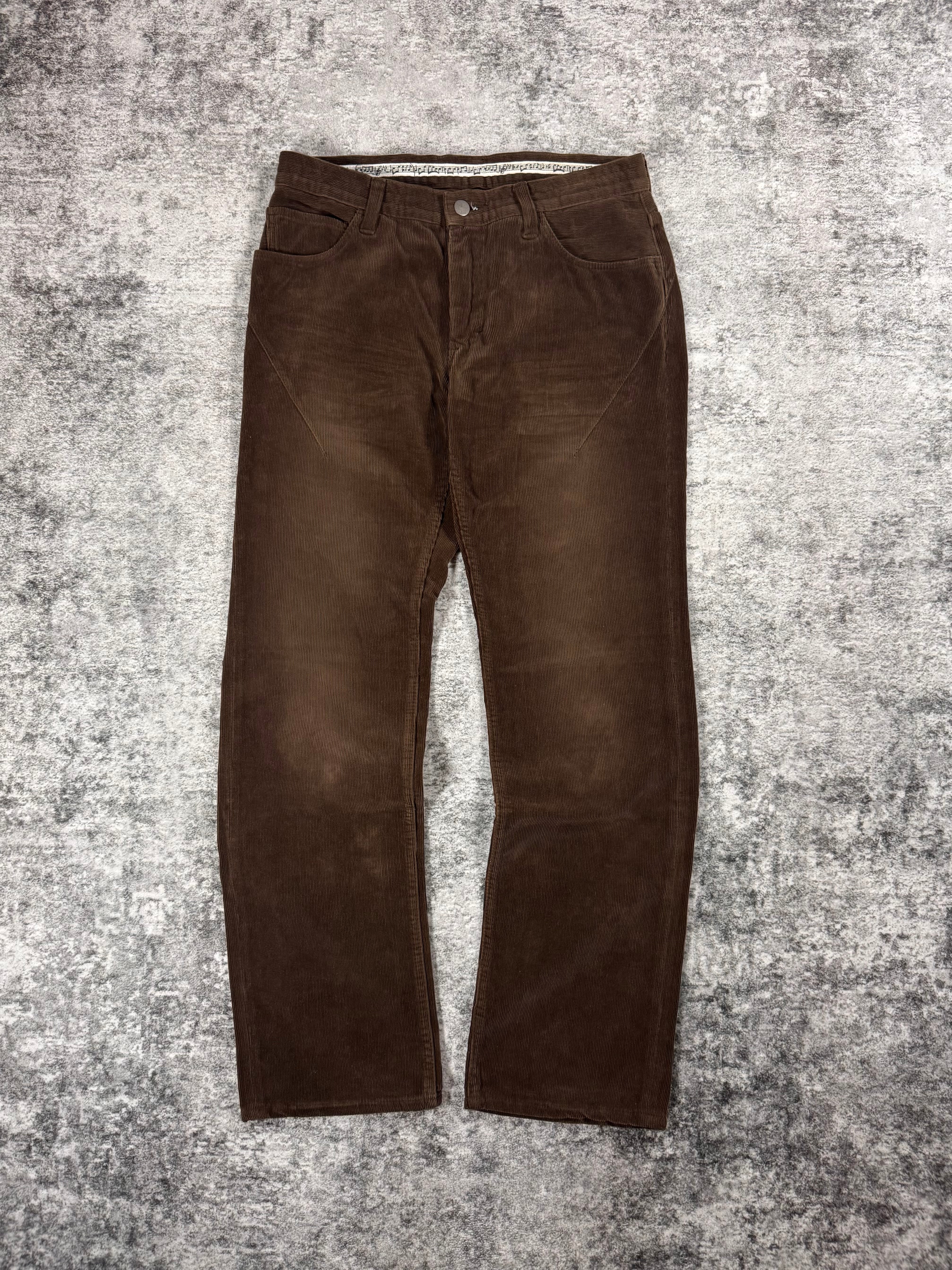 FW09 Number (N)ine “A Closed Feeling” Brown Pain Corduroy Pants