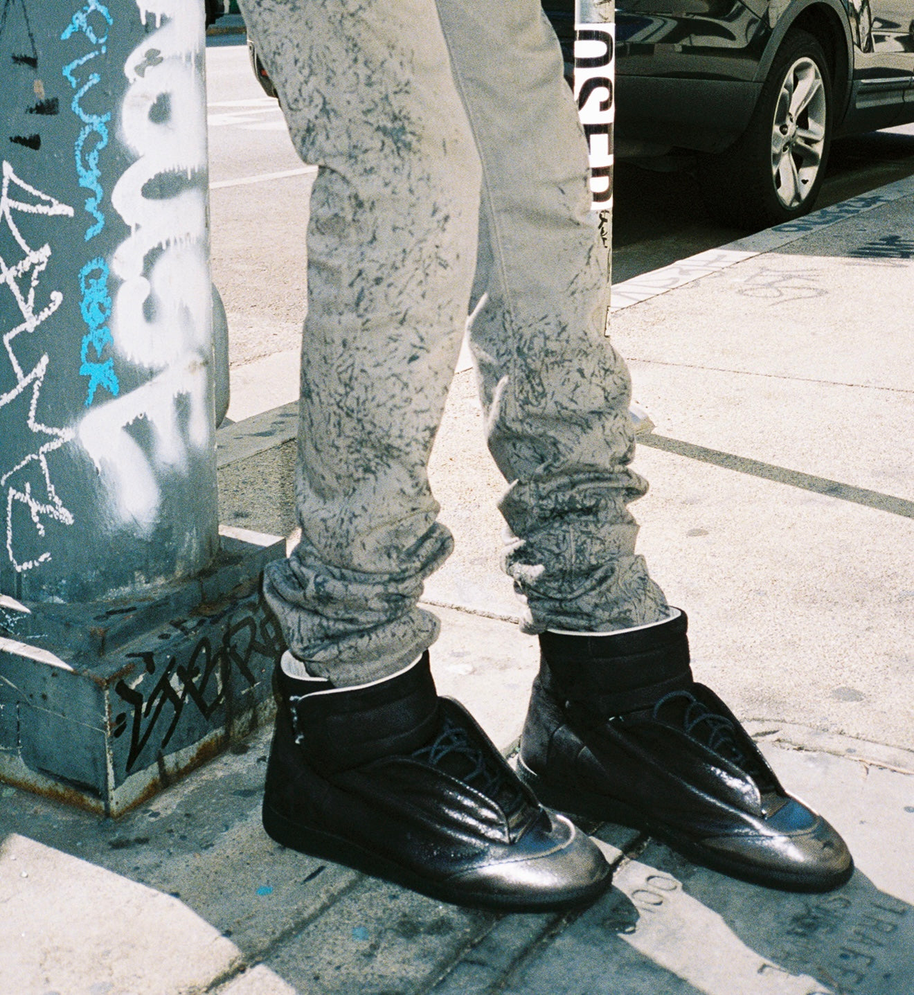 Maison Margiela ‘Black Gradient’ Suede Future High