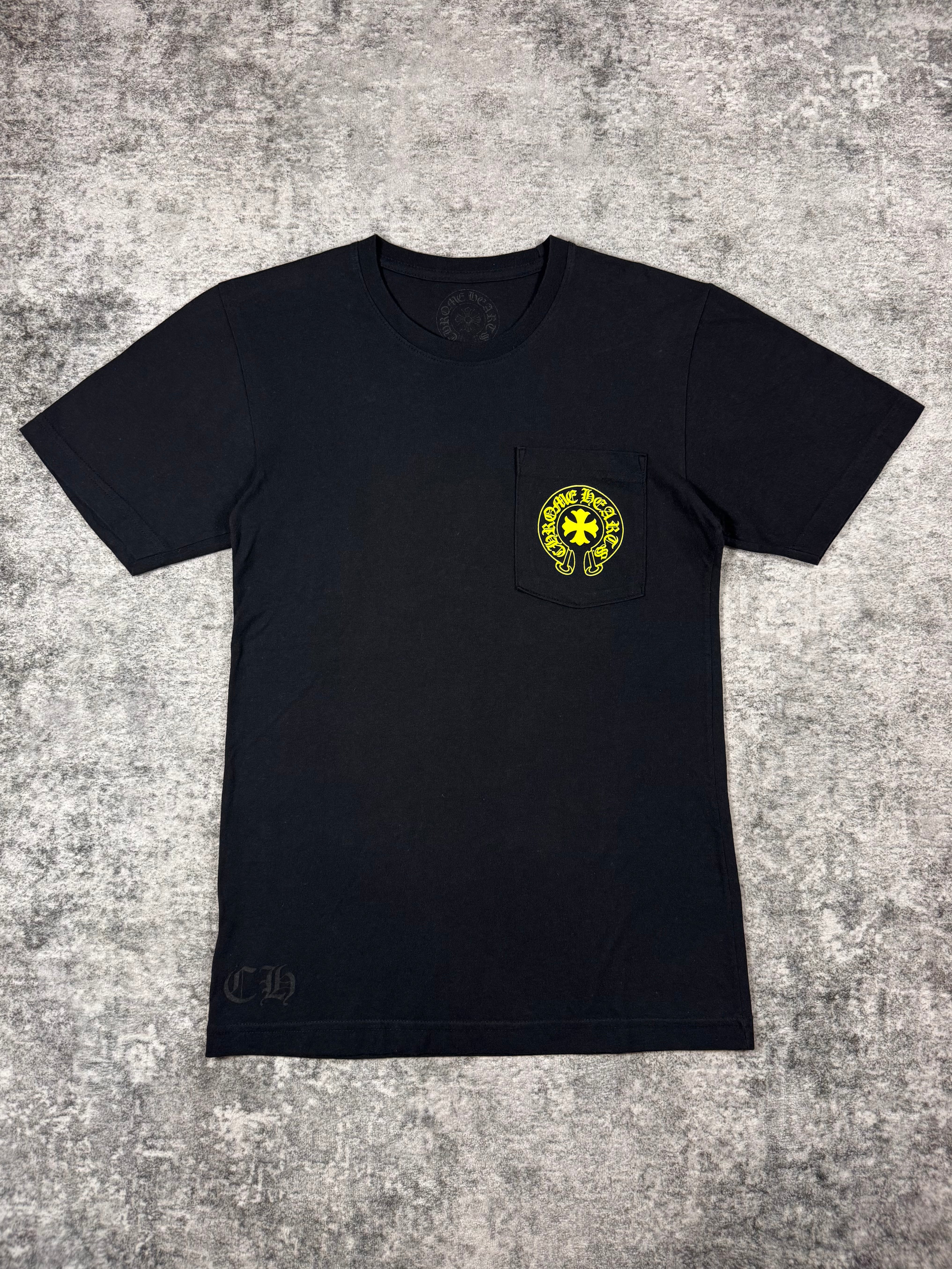 2010s Chrome Hearts Yellow ‘Fuck You’ Horse Shoe Script T shirt
