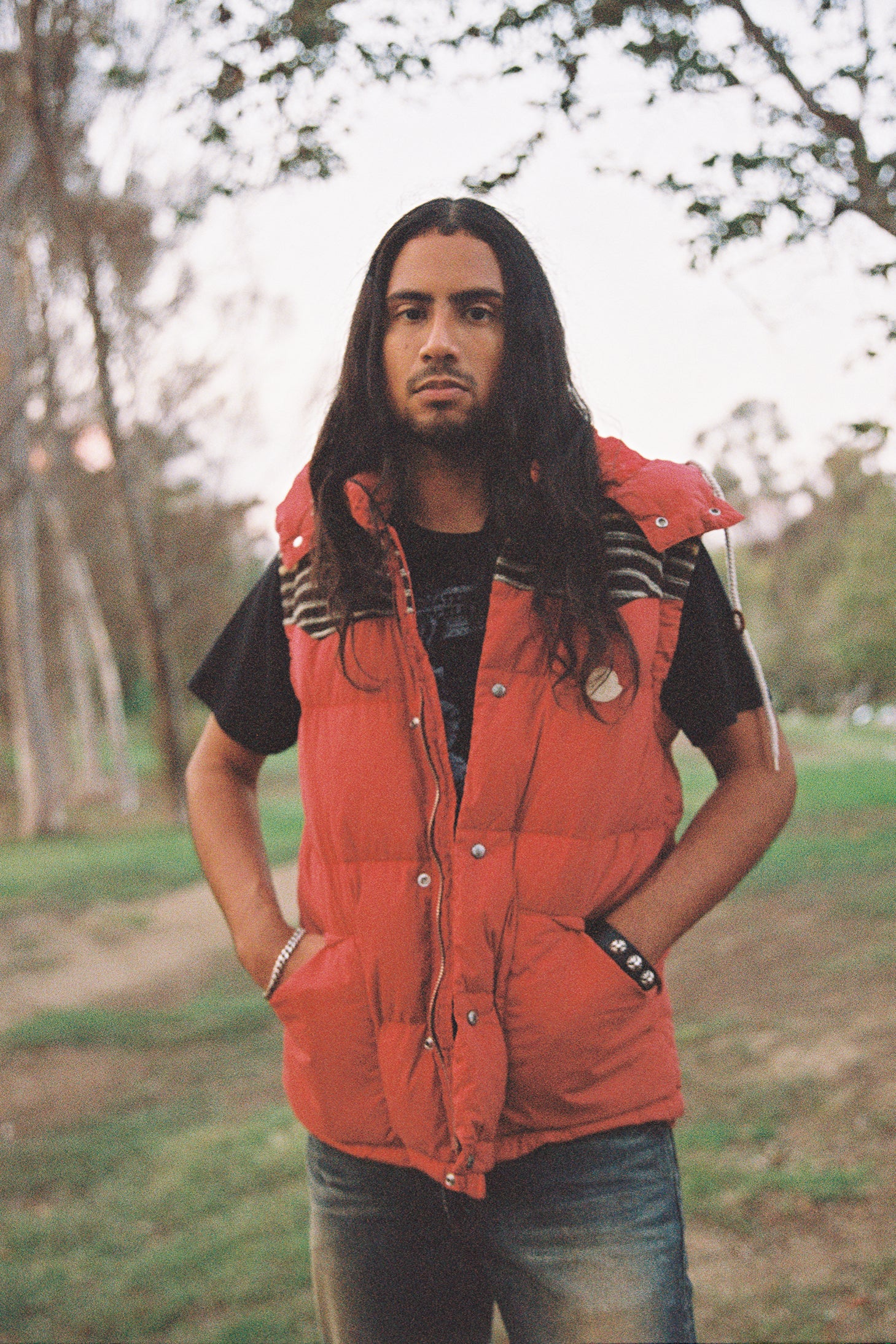 FW11 Visvim x Moncler 'Gyantse' Rouge Hybrid Puffer Vest