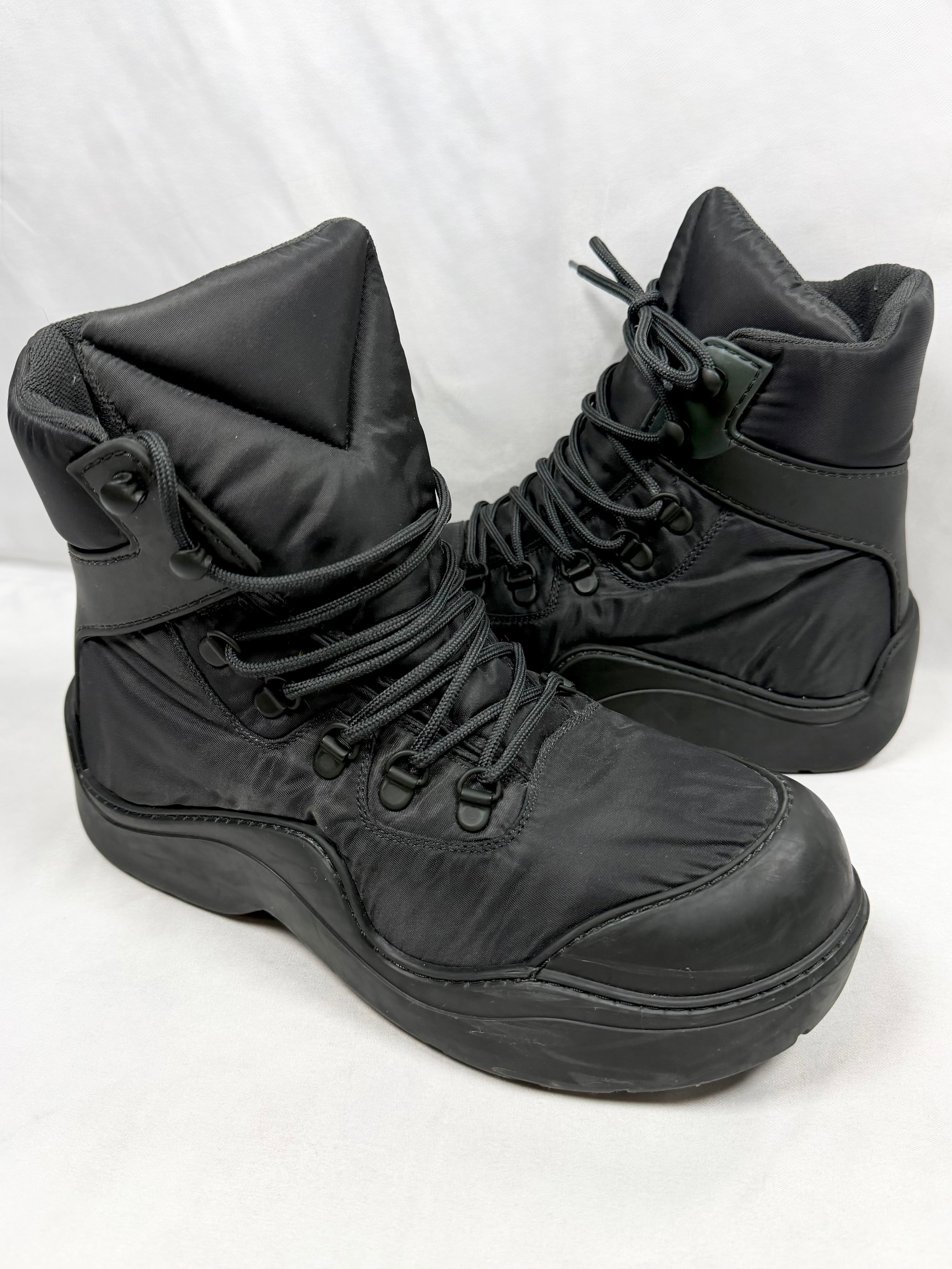 Bottega Veneta ‘Bomber’ Black Nylon Puddle Boots