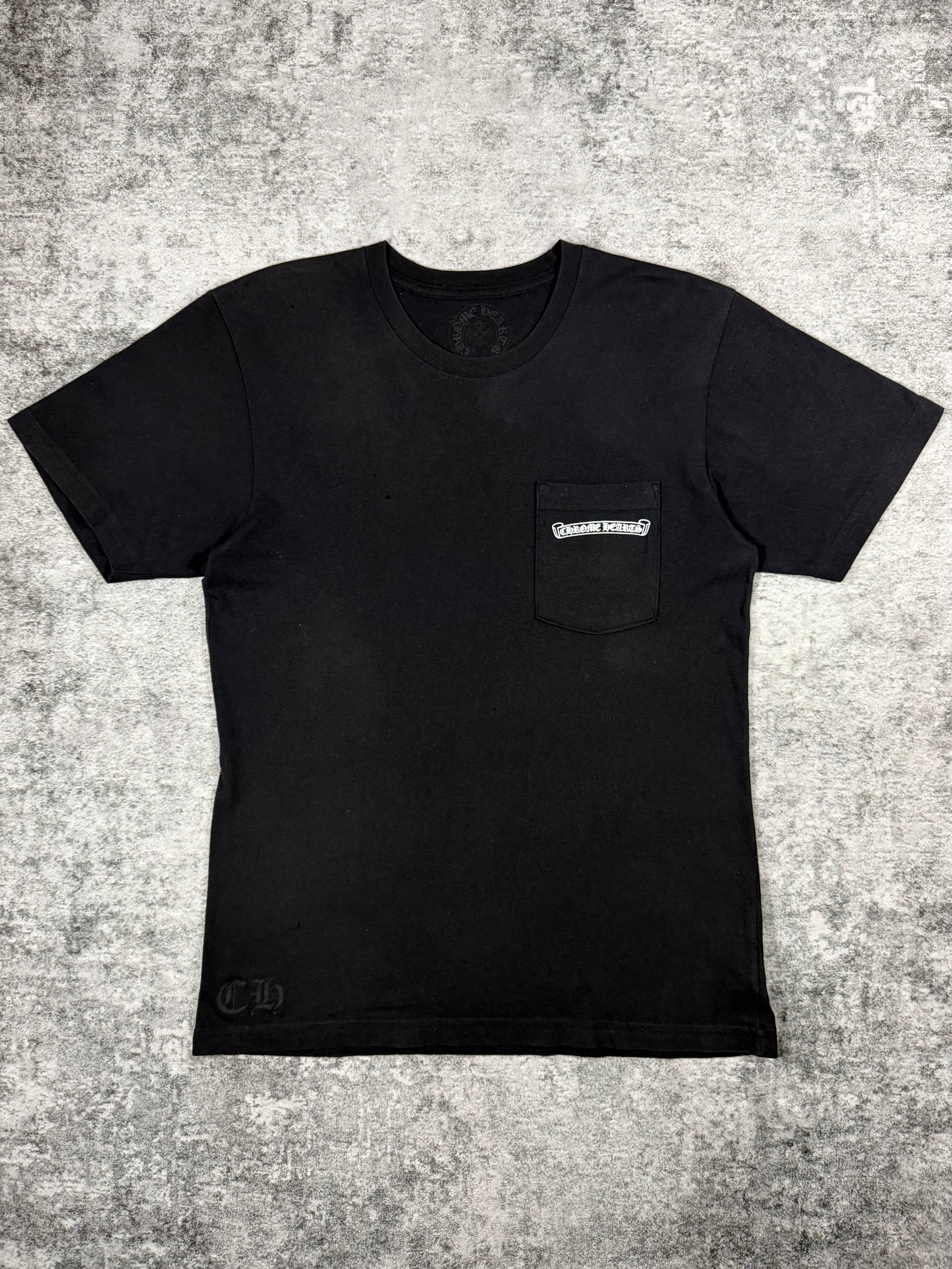 2010s Chrome Hearts Vintage Arc Banner Logo T shirt