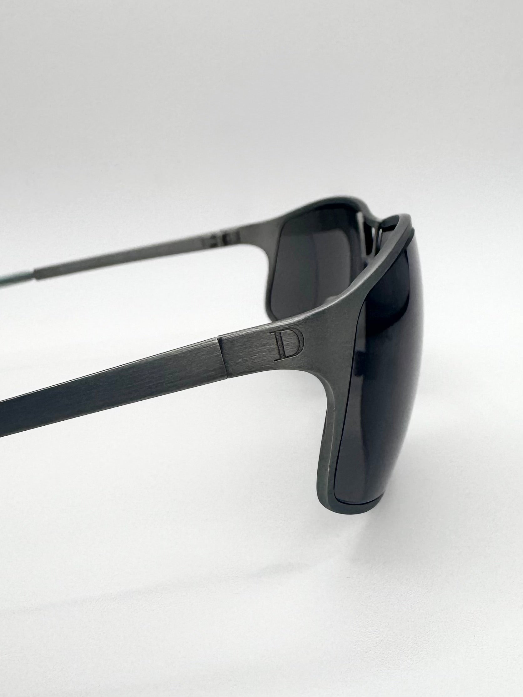 2000s Christian Dior “Dior Street” Gunmetal Sunglasses