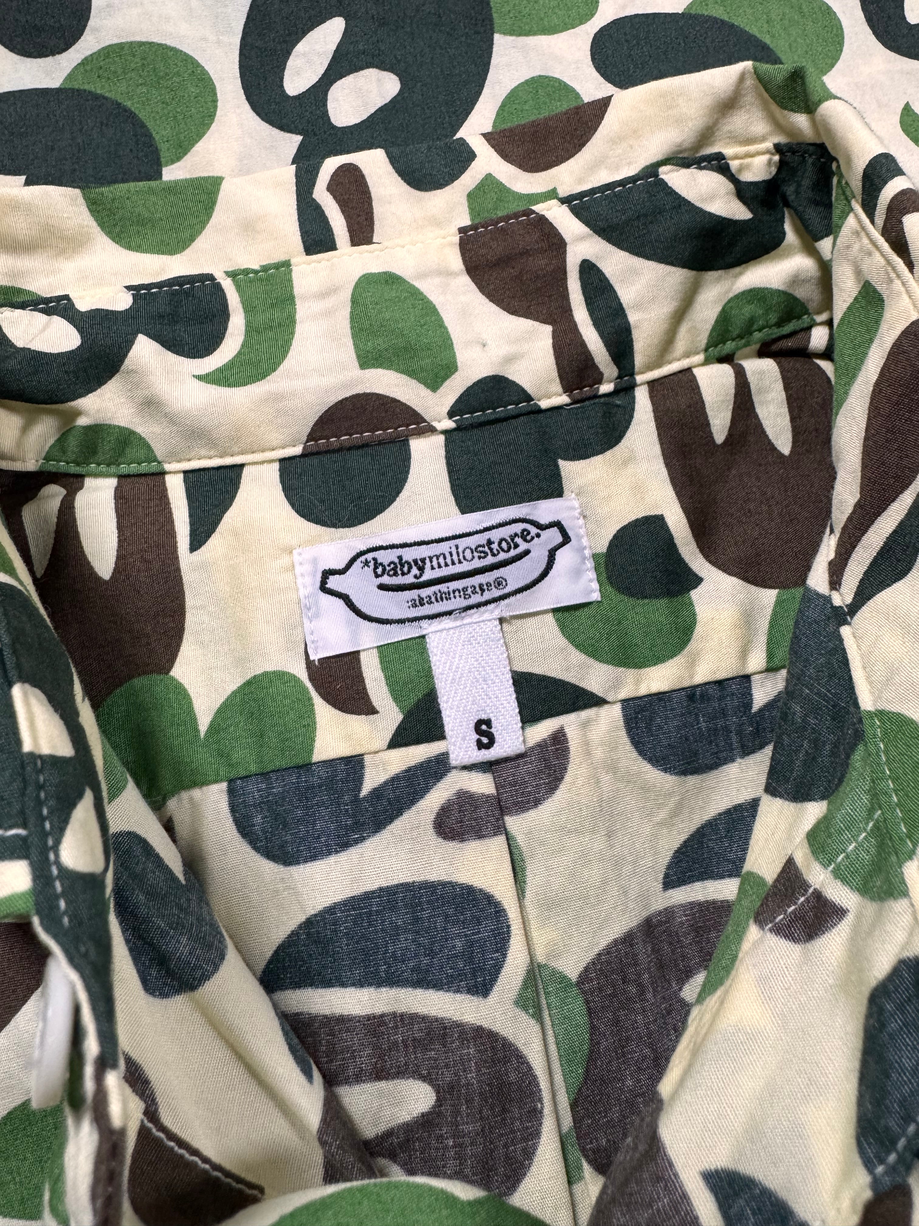 2000s A Bathing Ape Baby Milo Camo Button-Up Shirt