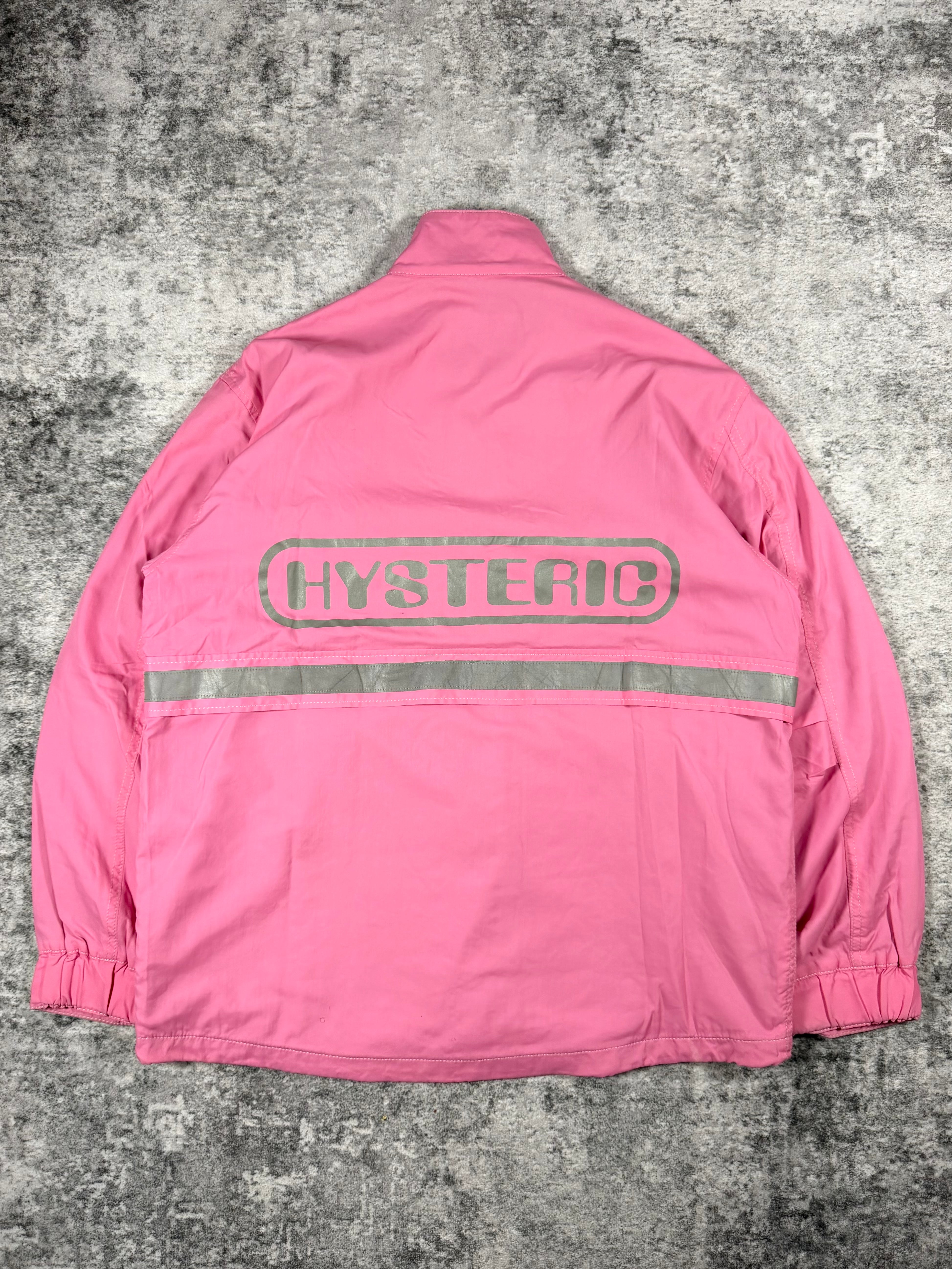 2000s Hysteric Glamour ‘Fuck It’ 3M Pink Reflective Nylon Jacket