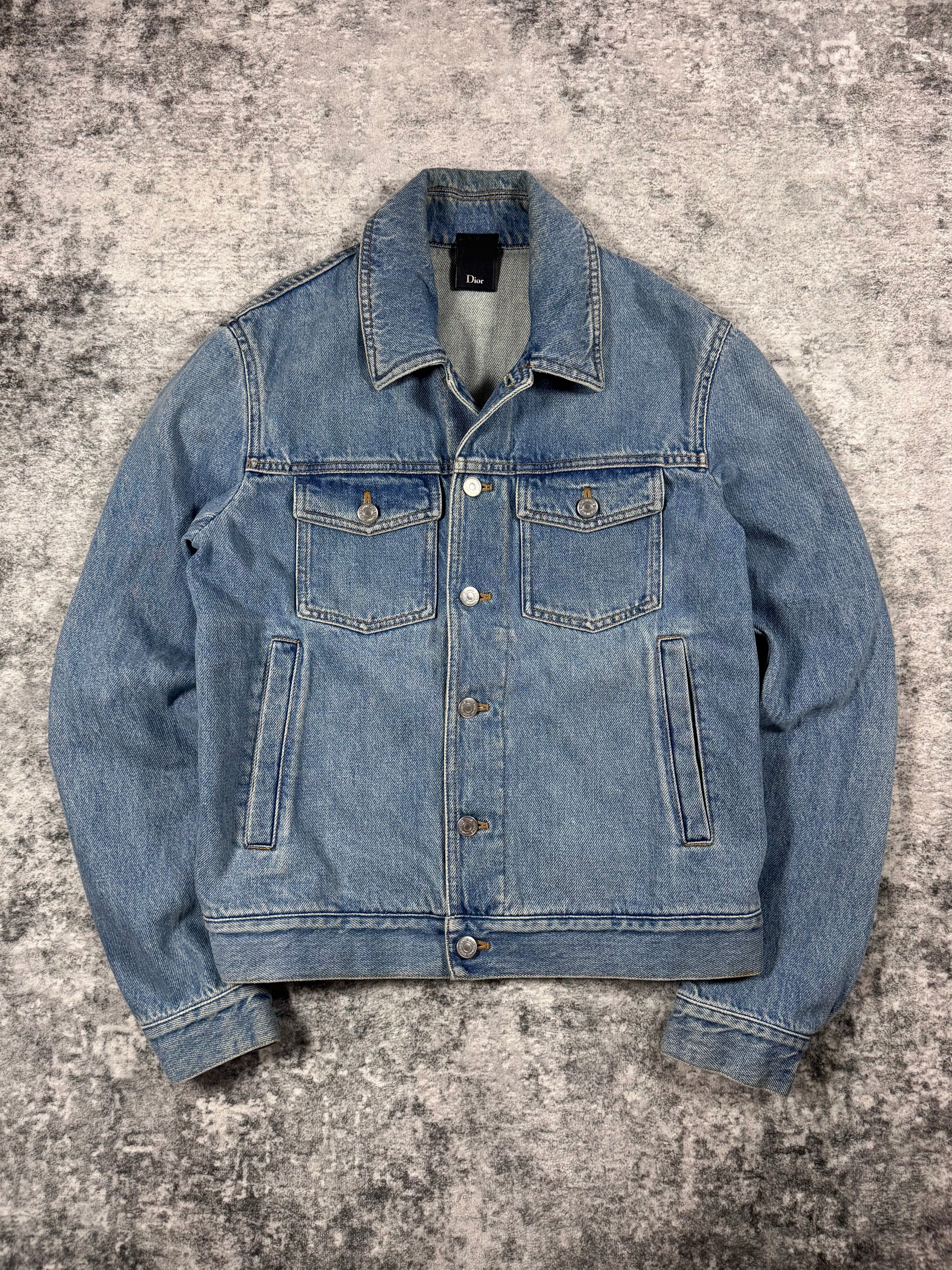 FW15 Dior Homme Kris Van Assche ‘Faded Blue’ Denim Jacket