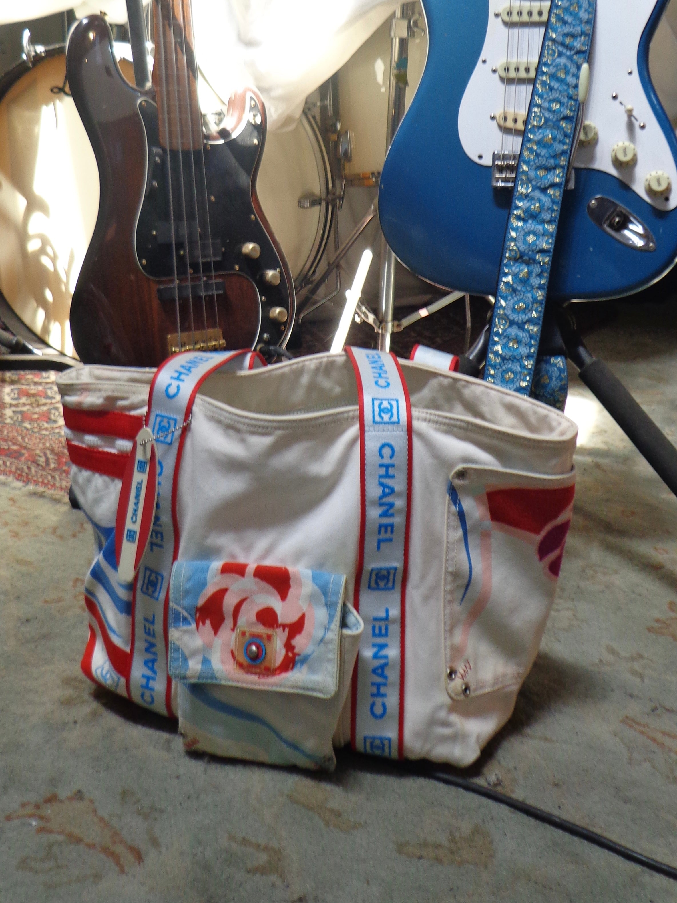 2002 Chanel Sport Surf Line ‘High Summer’ CC Camellia Tote Bag