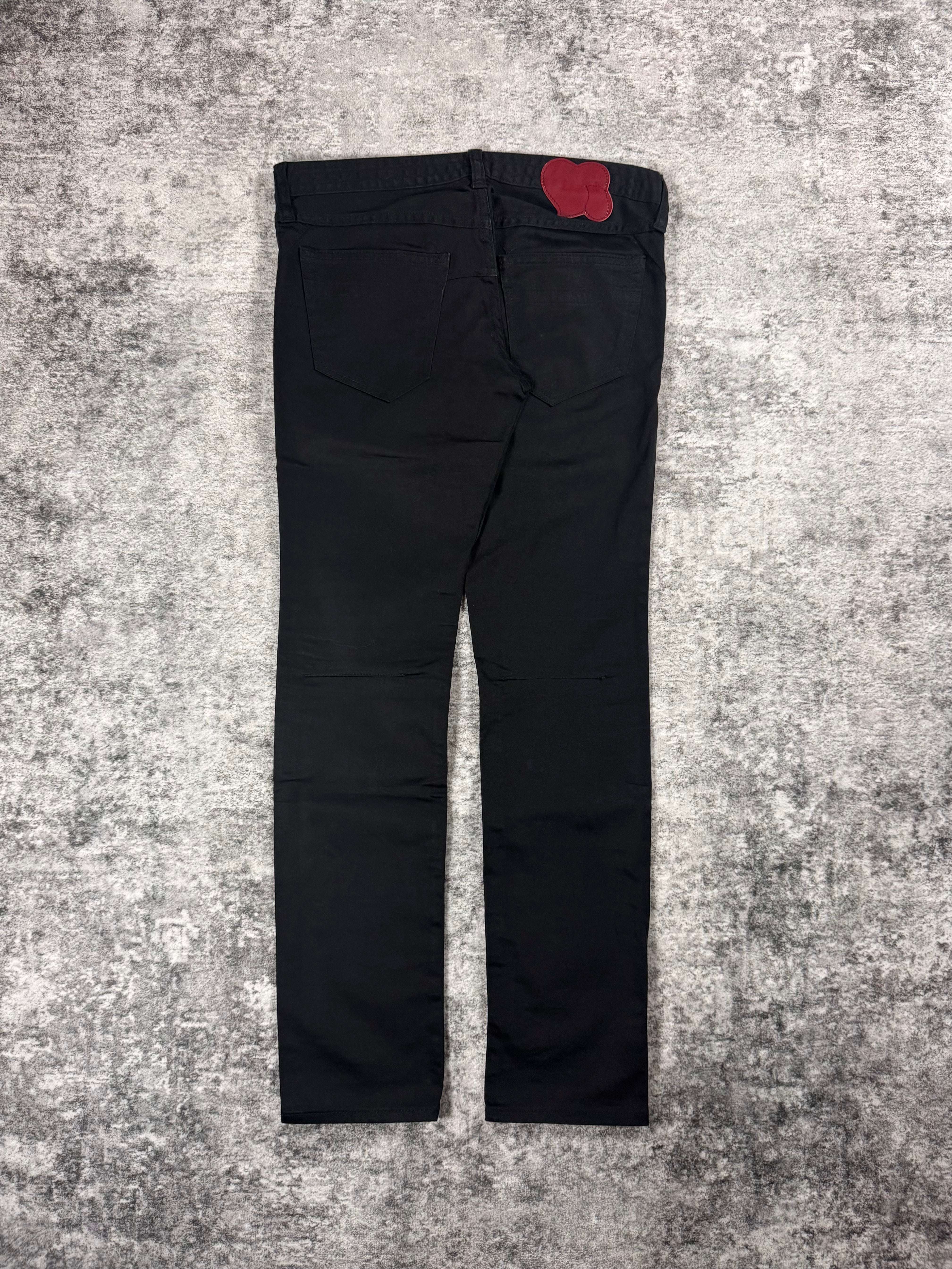 SS09 Number (N)ine Black Pain Satin Slacks