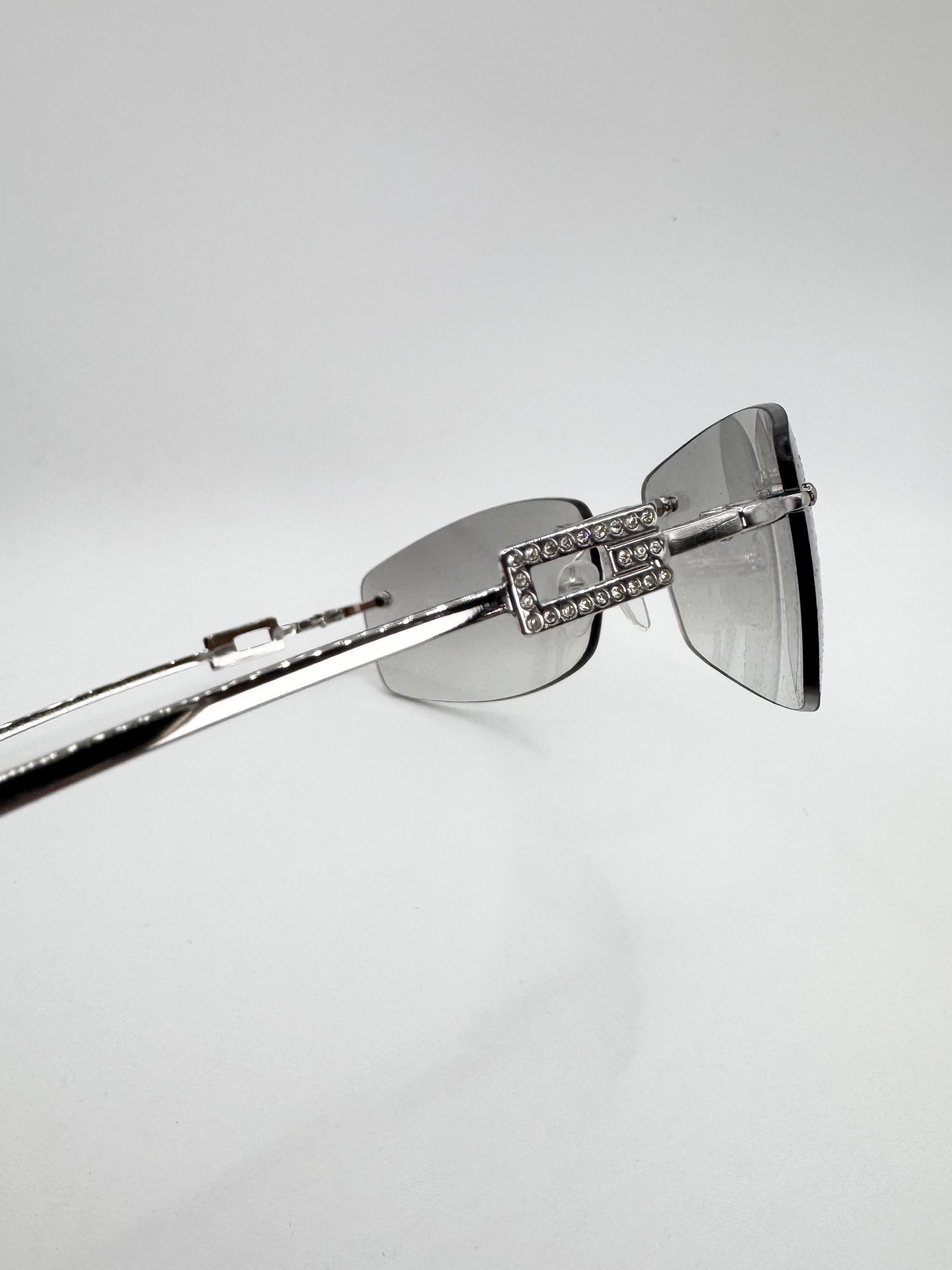 2000s Gucci Tom Ford ‘1784 Strass’ Rhinestone Sunglasses