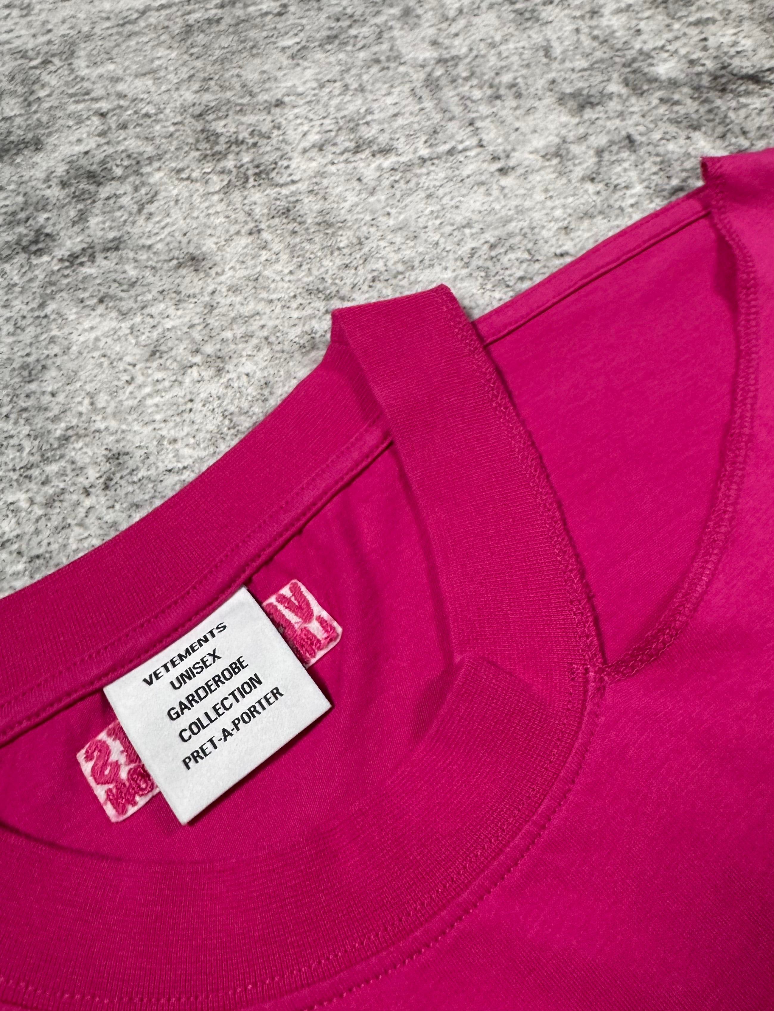 SS22 Vetements ‘Seasons’ Embroidery Open Shoulder Oversized T shirt